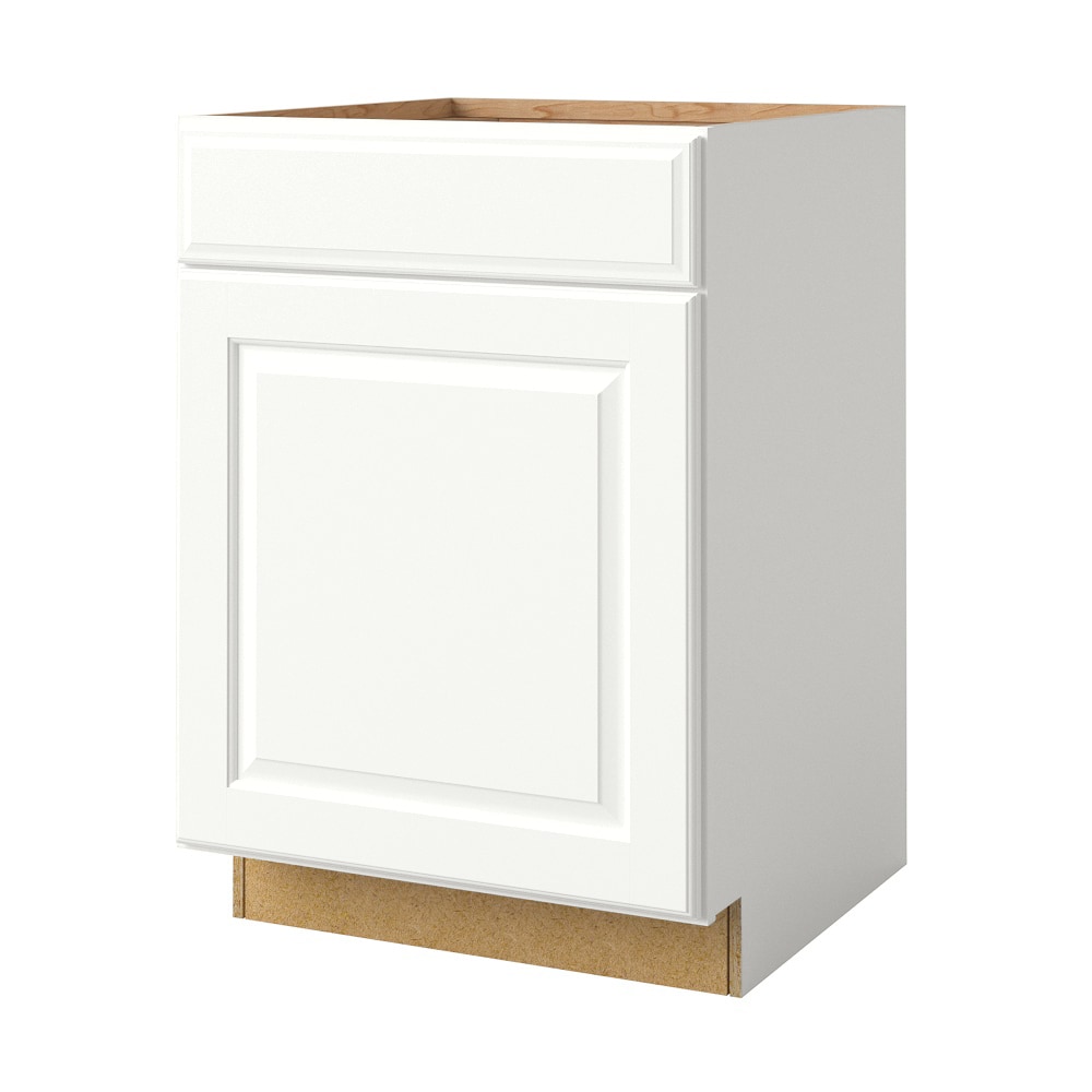 allen + roth Tilson 27-in W x 34.5-in H x 24-in D Linen 1-Drawer Base Fully Assembled Cabinet (Raised Panel Square Style)