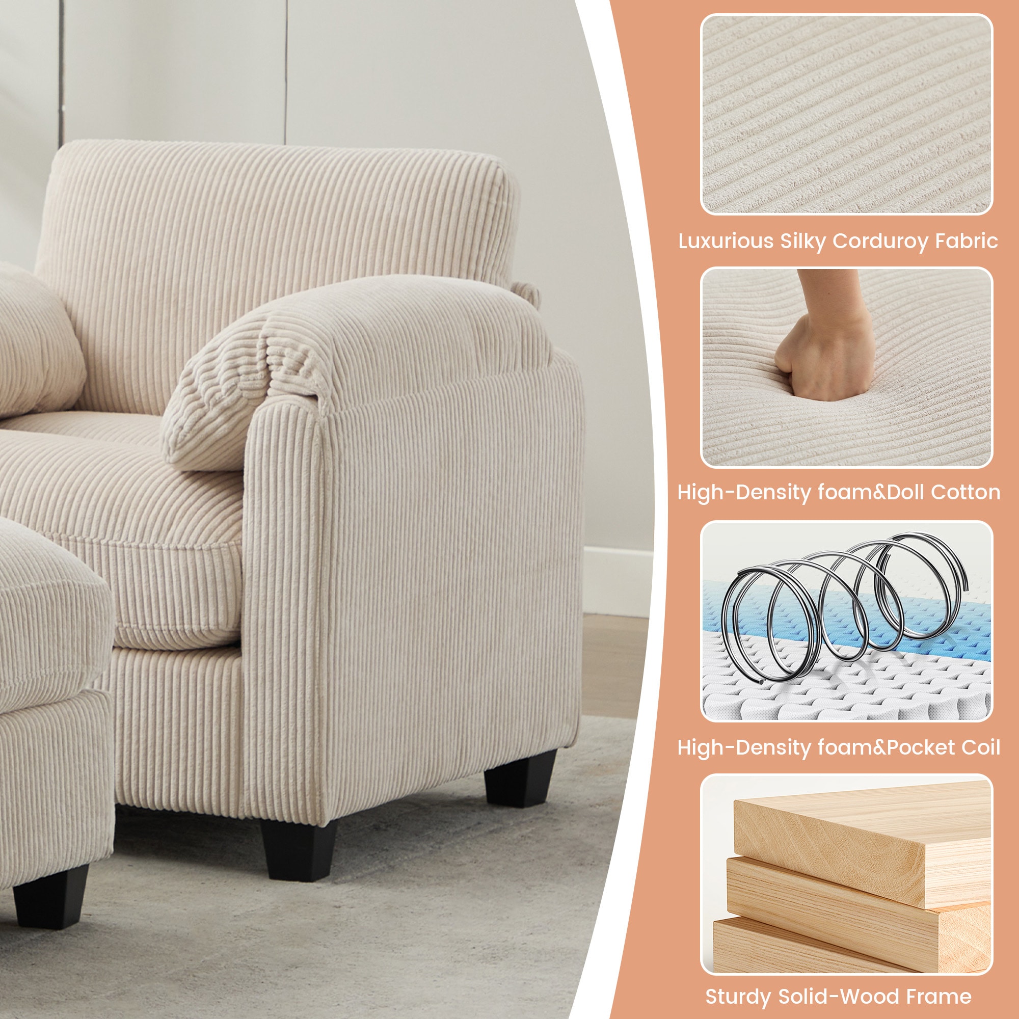 Serwall SWDXRZJ01-DKH Sofas-Loveseats - View #2