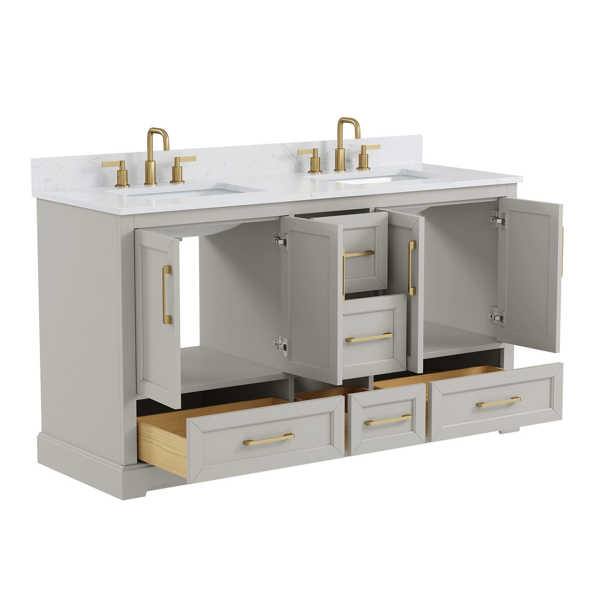 DELUXE LIVING V24028-60FG Bath-Vanity-Combo - View #14