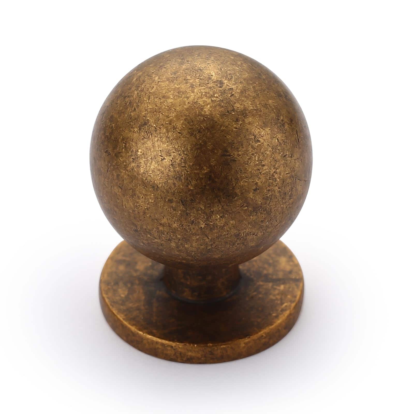 SenQWFa  10 Pack Antique Brass Kitchen Cabinet Knobs Vintage Retro Cabinet Hardware for Cupboard Drawer Dresser durable home