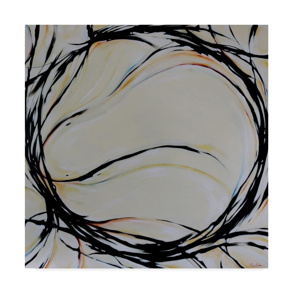 Trademark Fine Art ALI41776-C1818GG Framed 18-in H x 18-in W Abstract Print on Canvas