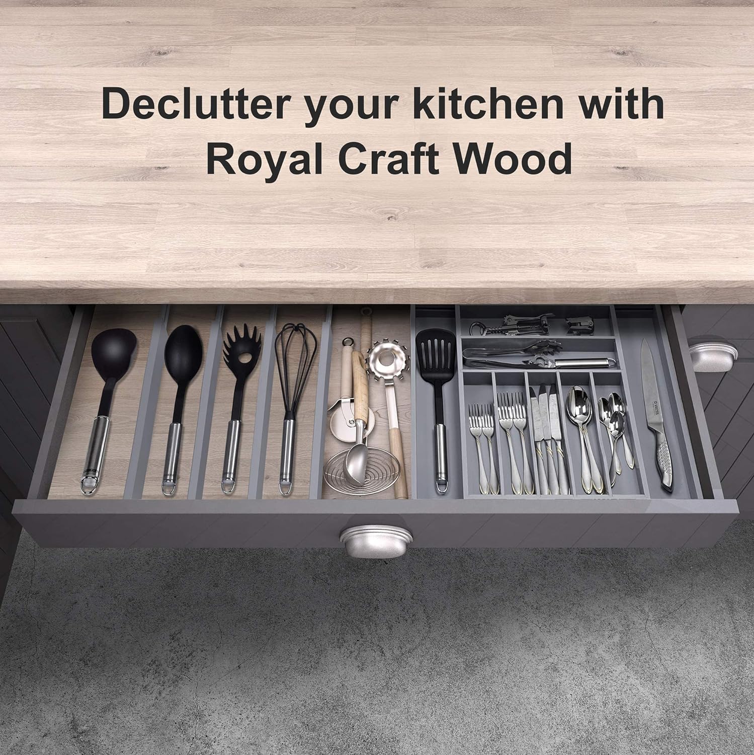 ROYAL CRAFT WOOD RCWKITDRAW-GR Drawer-Organizers - View #7