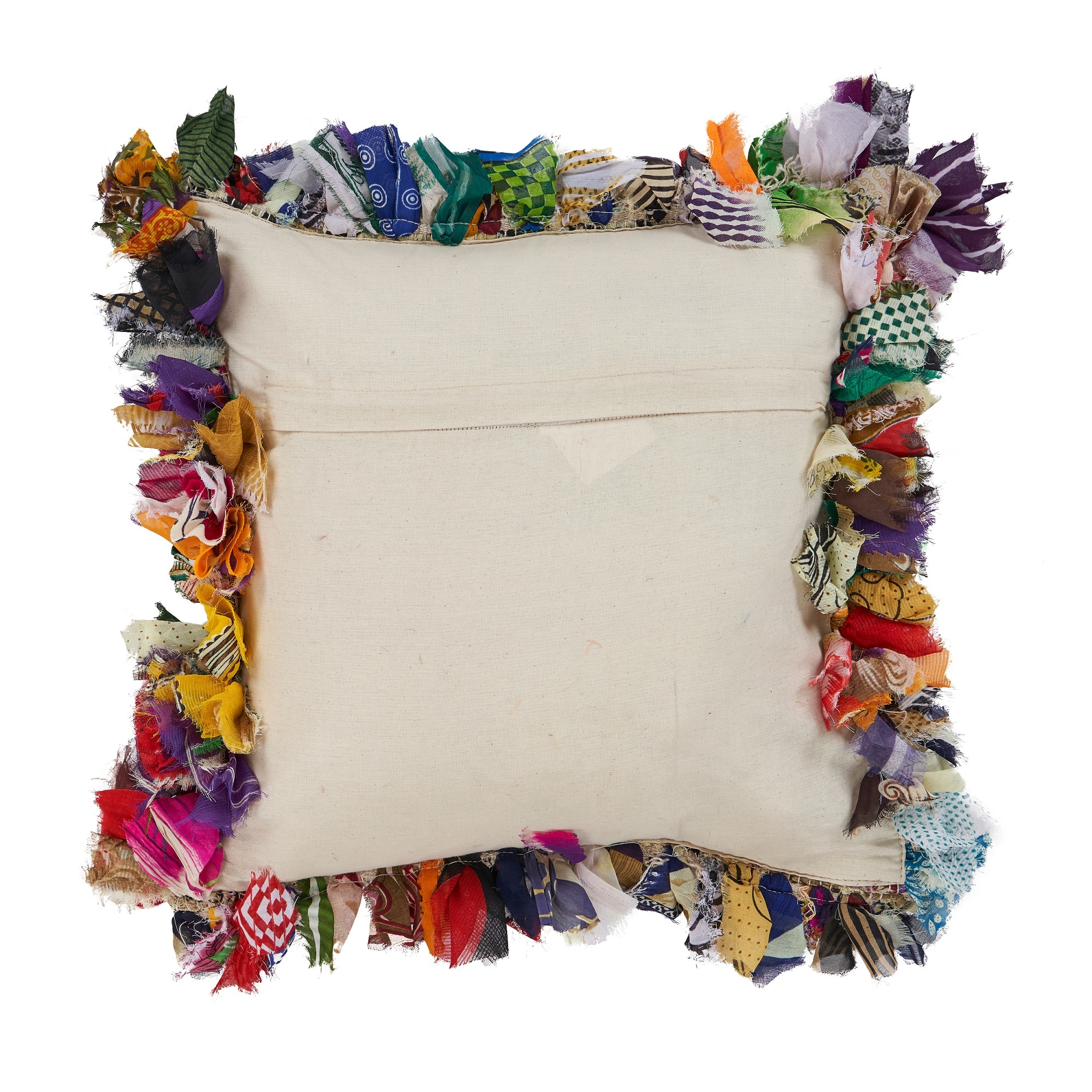 Rafi Multicolor 18" Square Polyester Throw Pillow