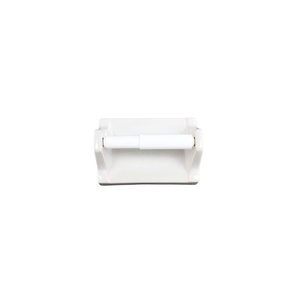 LENAPE 43901 White Wall mount Single post Toilet Paper Holder 1 -Rolls