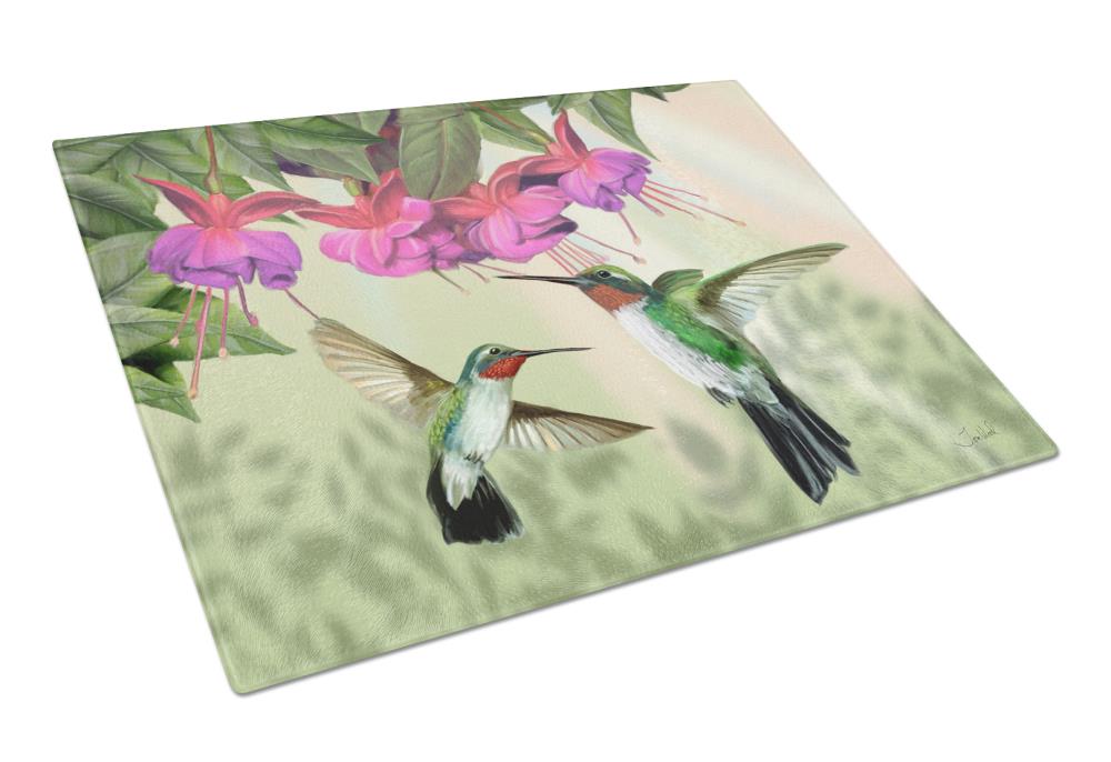 Caroline's Treasures PTW2051LCB 11.25-in L x 15.75-in W Glass Cutting Board