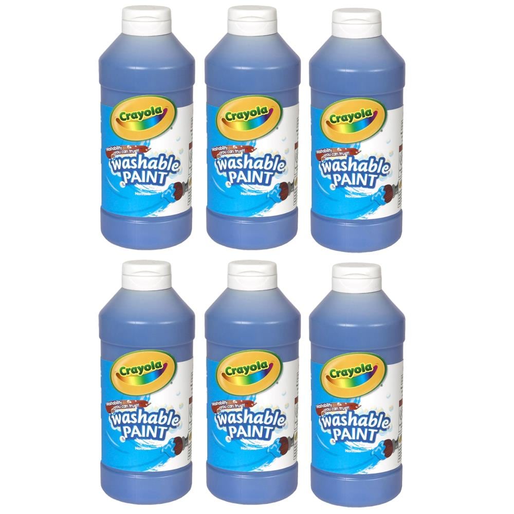 6 Bottles of washable Crayola paint 250ml