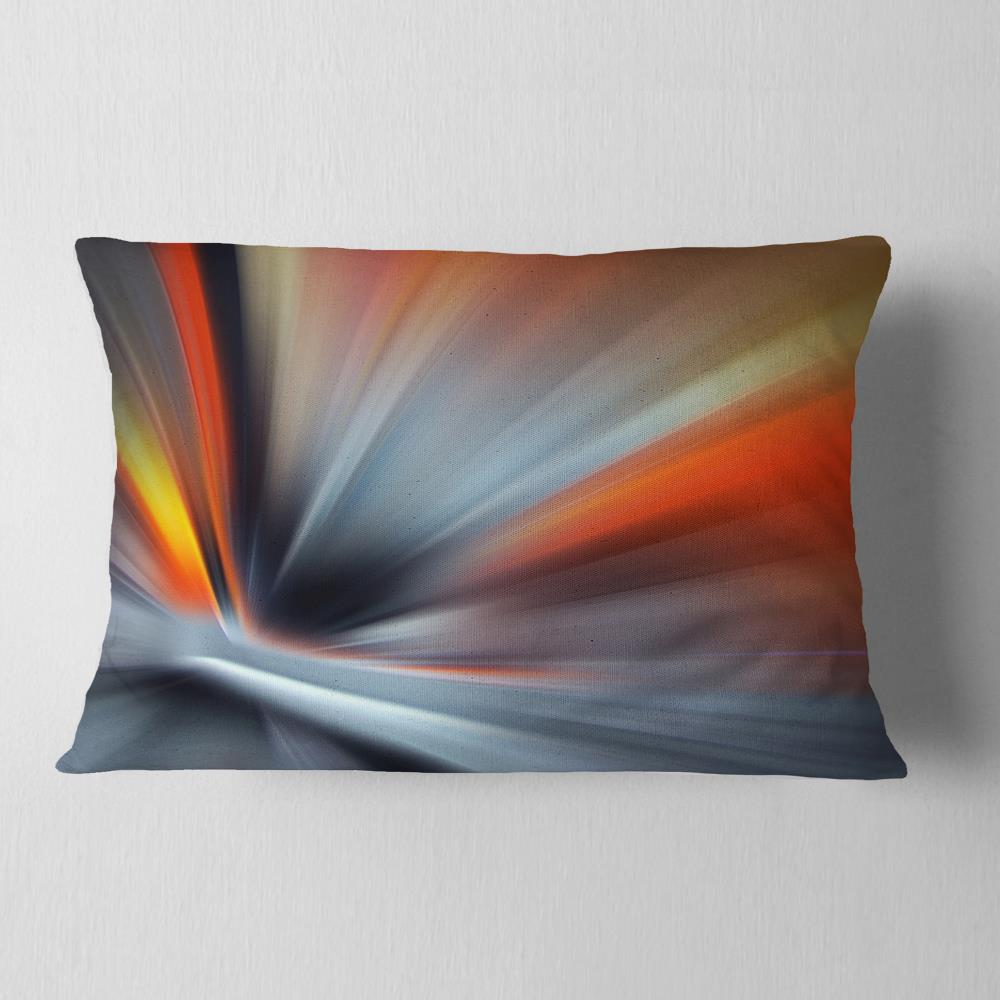 Designart CU8129-12-20 12-in x 20-in Gray Indoor Decorative Pillow