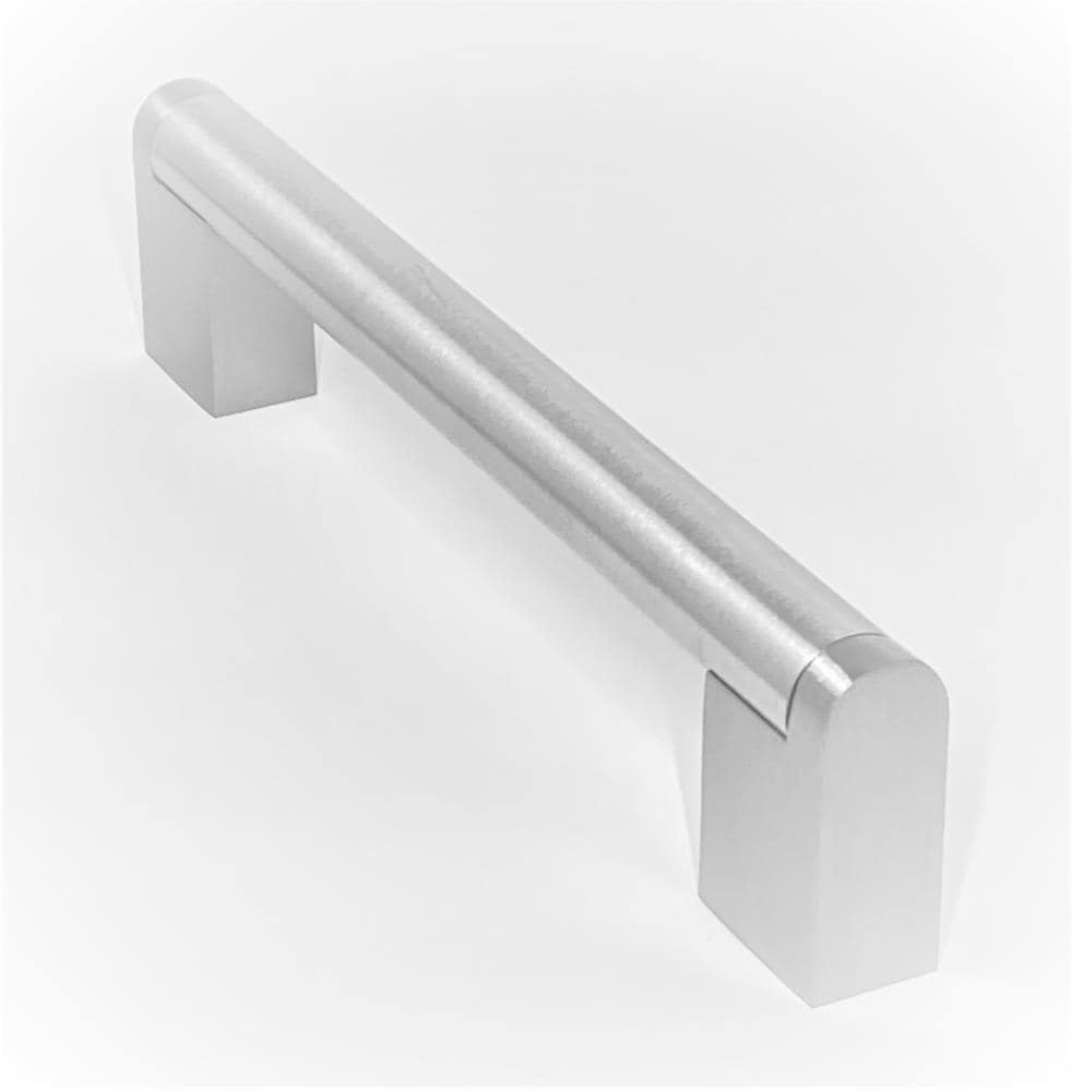 SymTek SYMFH103-0210PK European 5-in Center to Center Satin Stainless Steel Rectangular Bar Drawer Pulls (10-Pack)