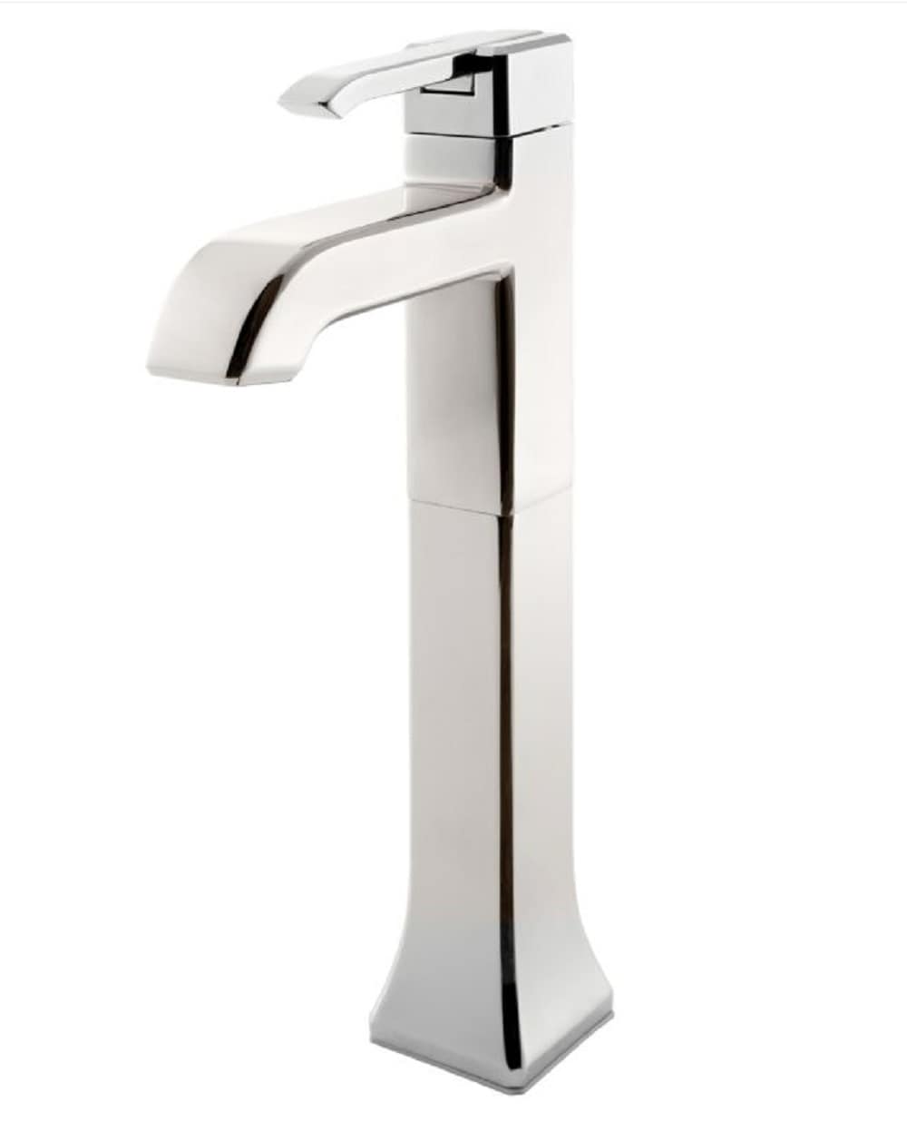 Pfister LG40-FE0D Park Avenue Polished Nickel Vessel 1-handle WaterSense Mid-arc Residential Handle Bathroom Sink Faucet