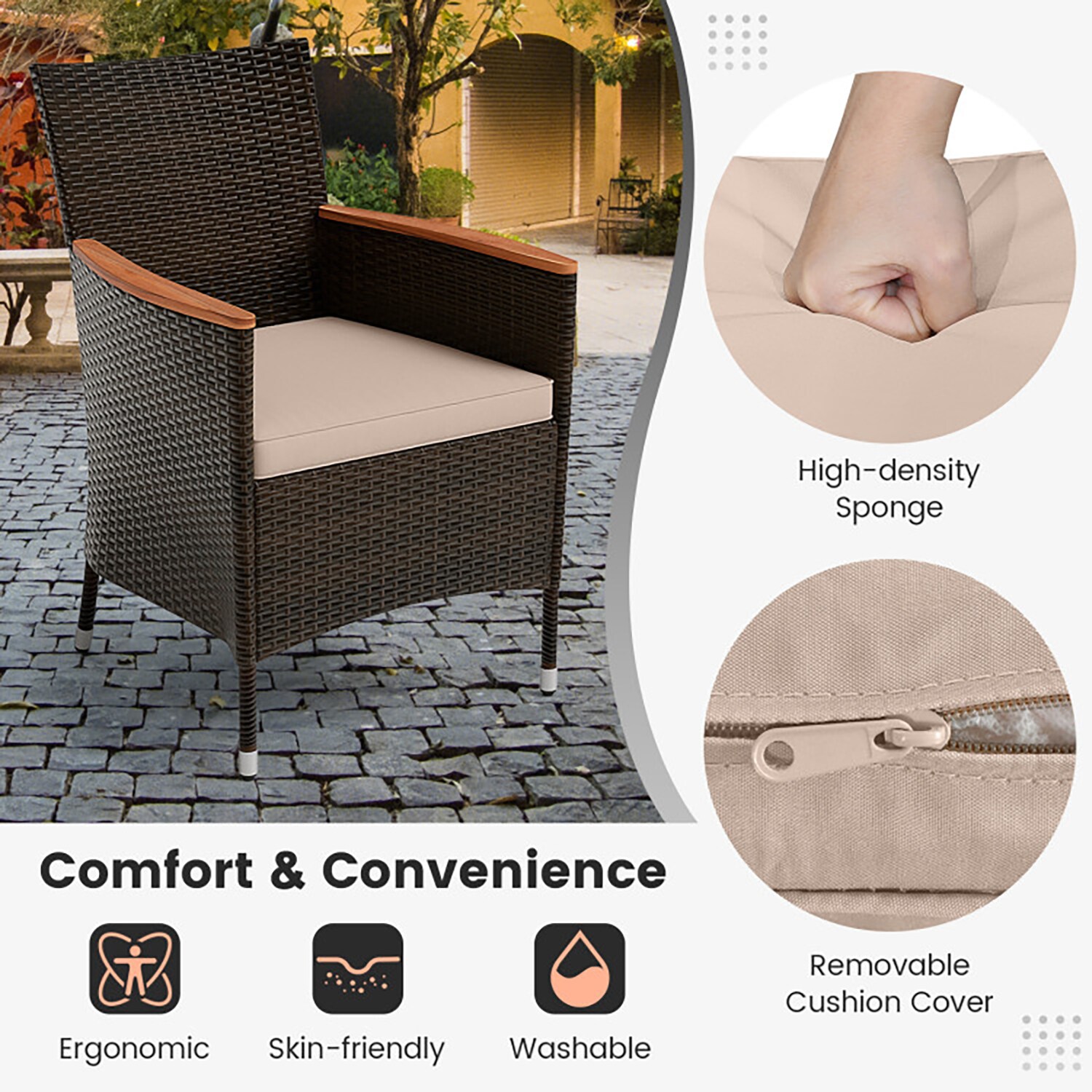GZMR GZ-TM08AAA Patio-Dining-Sets - View #9