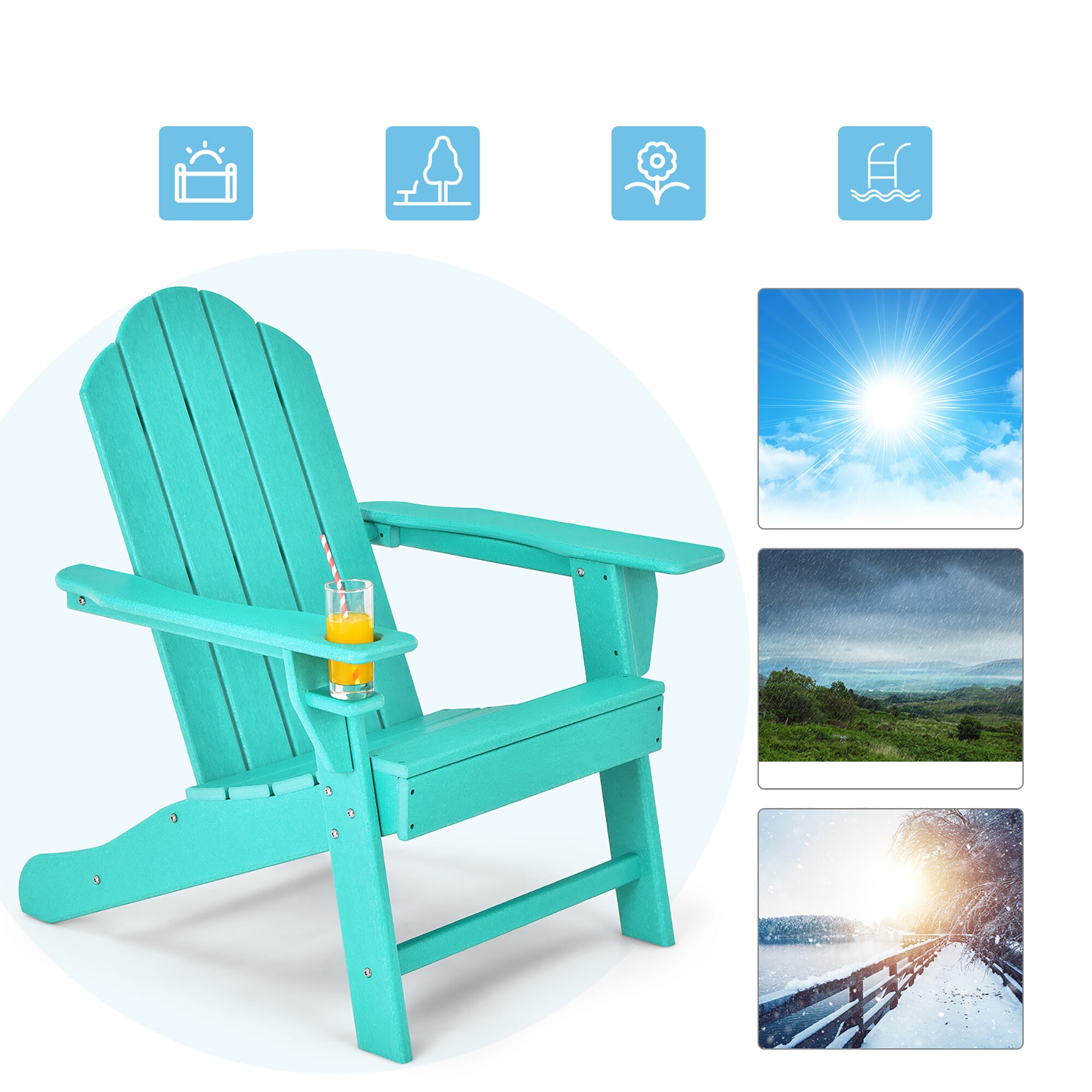 Costway NP10292TU Patio-Chairs - View #4