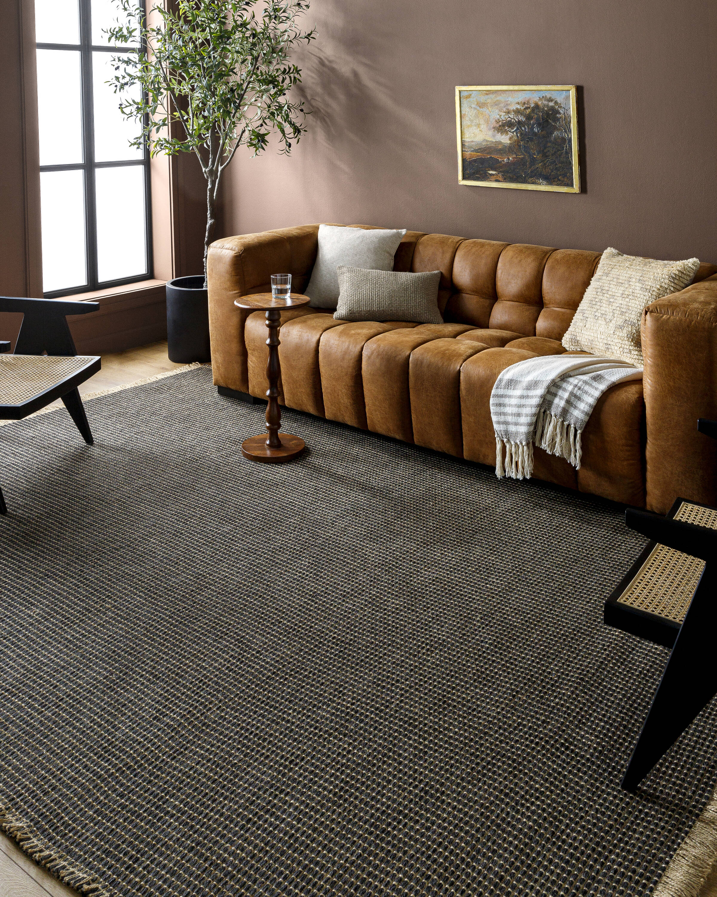 Livabliss BOKM2305-31157 Becki Owens Kimi 4 x 6 (ft) Jute Ink Blue Rectangular Indoor Solid Area rug