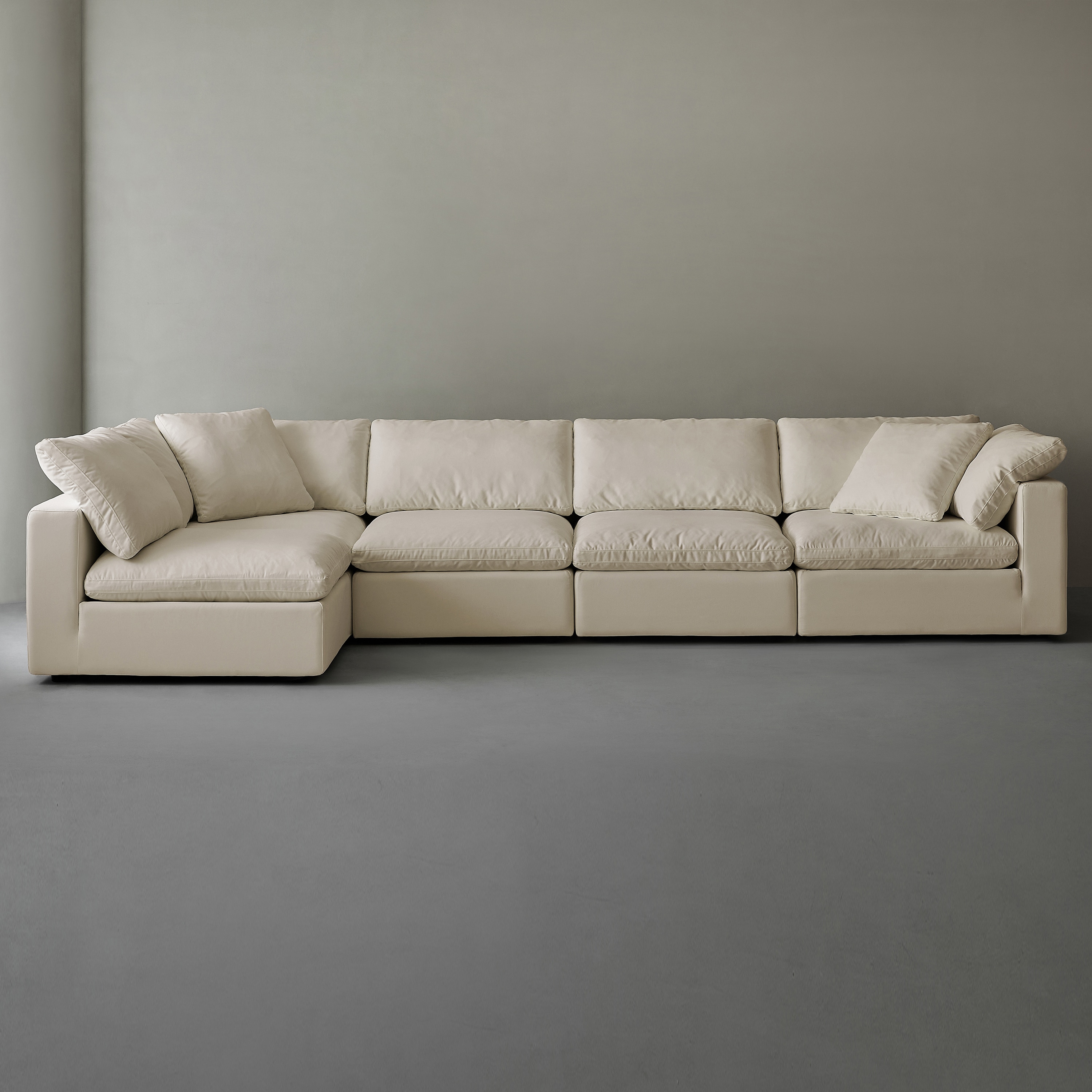  YSWZ5-LB Sofa 193 Casual Linen Beige Linen 5 -seater Sofa