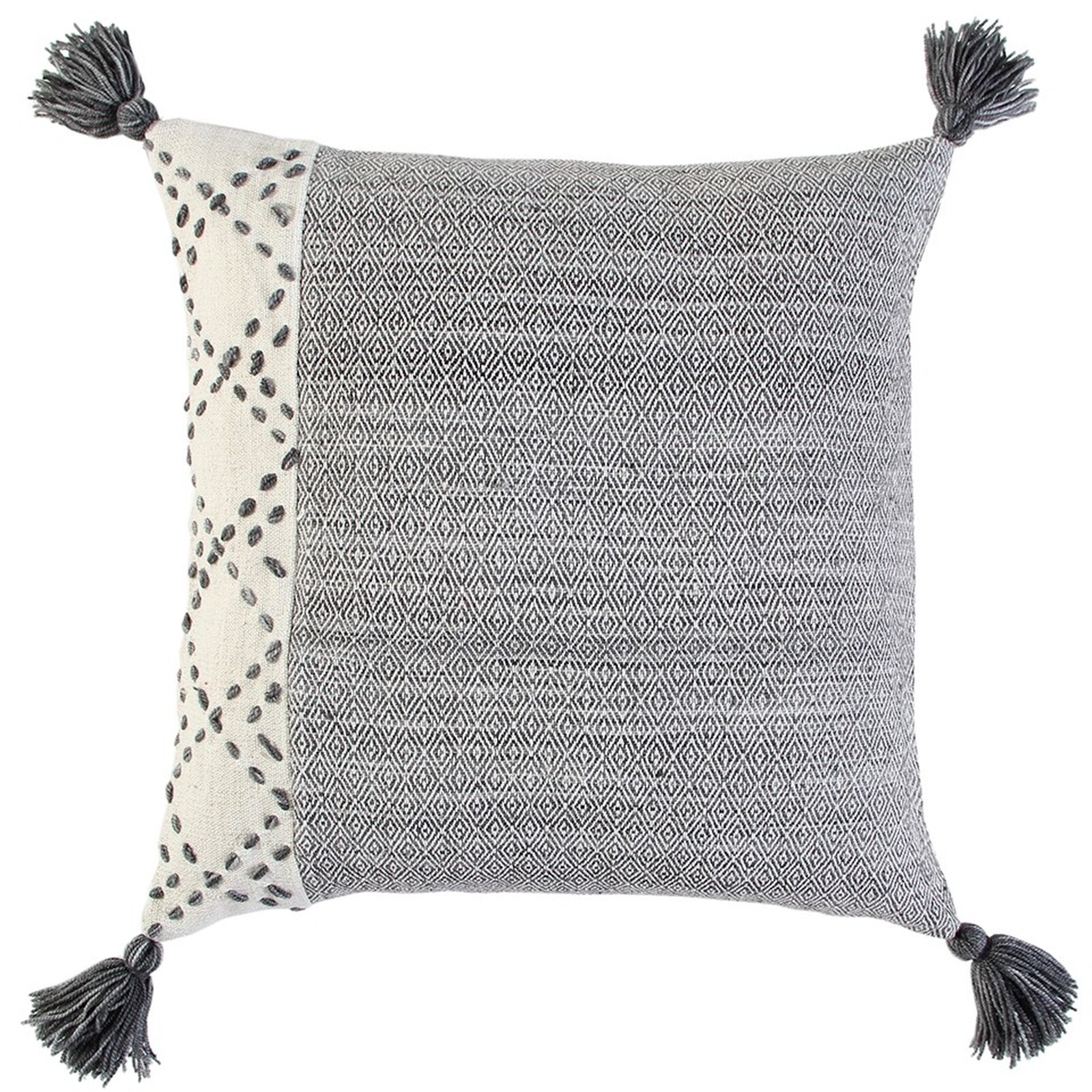 Ivory & Grey Throw Pillows