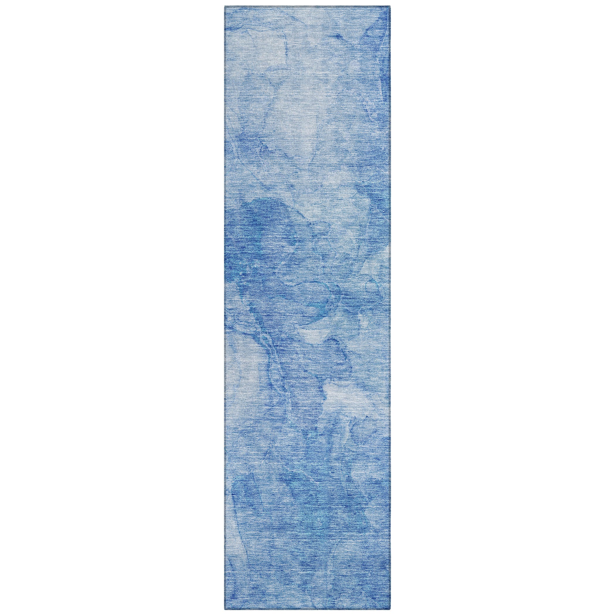 Addison Rugs ACN688BU2X8 Chantille ACN688BU 2 x 7 (ft) Polyester Blue Rectangular Indoor/Outdoor Geometric Machine washable Area rug