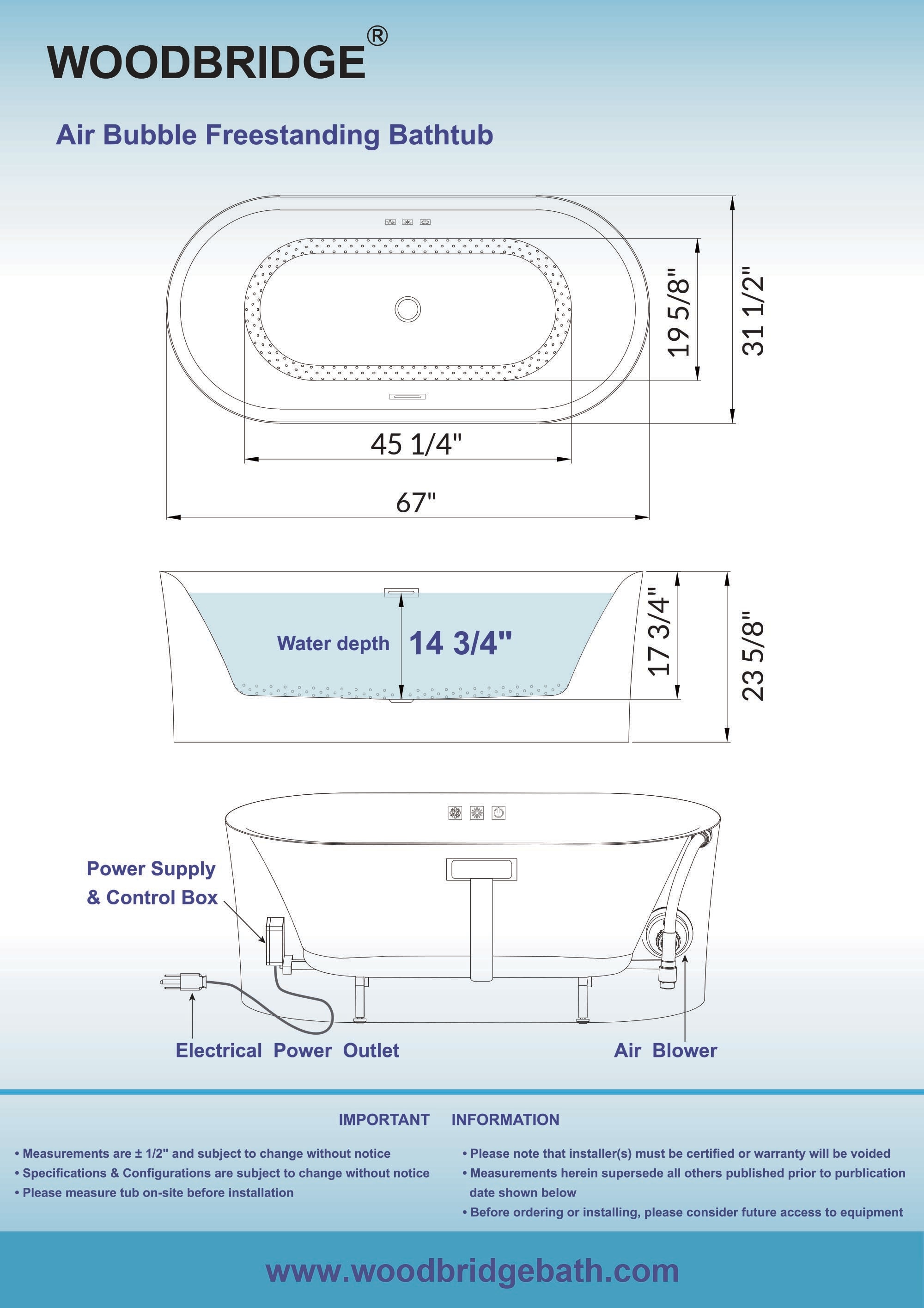 Woodbridge LB173 bathtubs - View #6