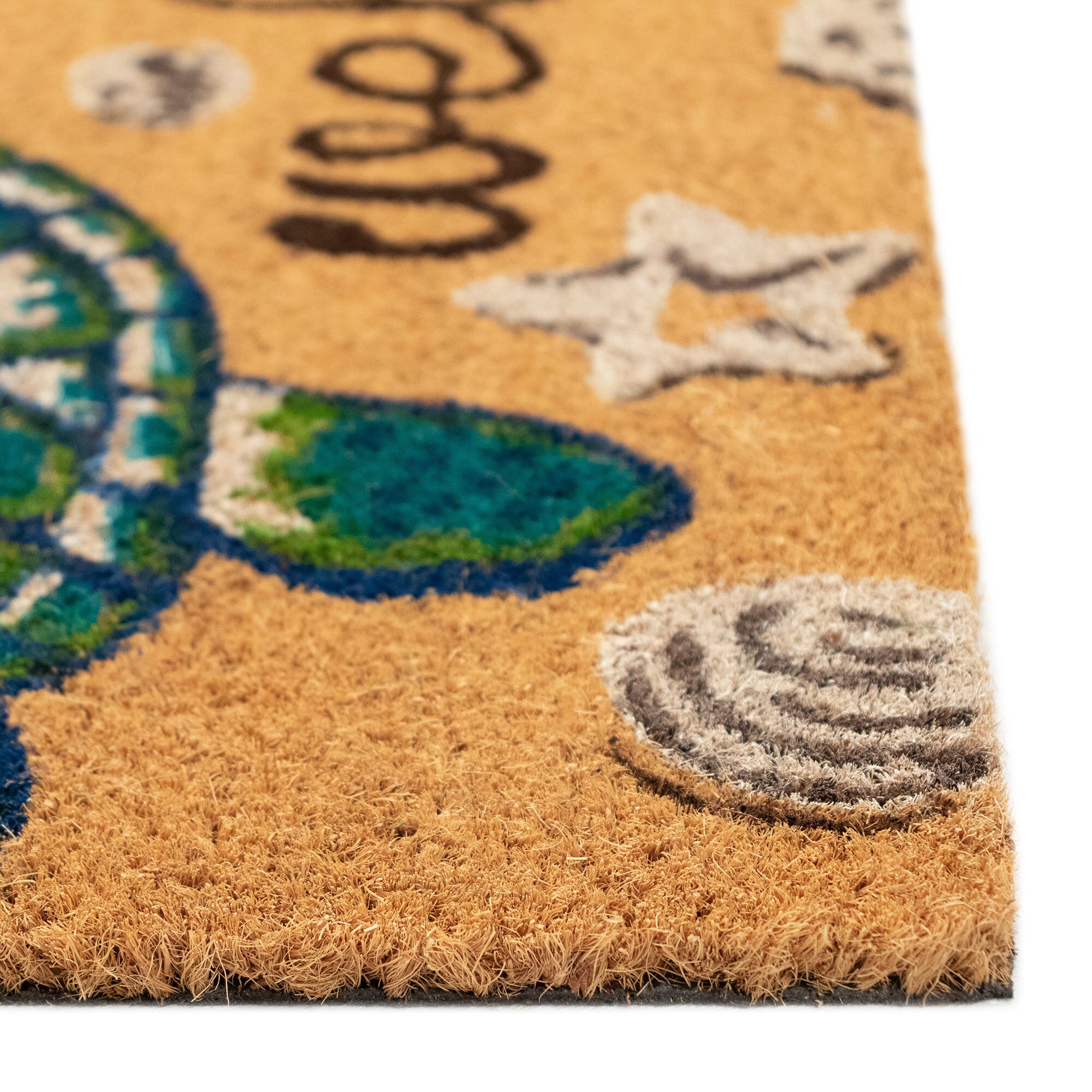Natural Coir Seaturtle Welcome Outdoor Doormat