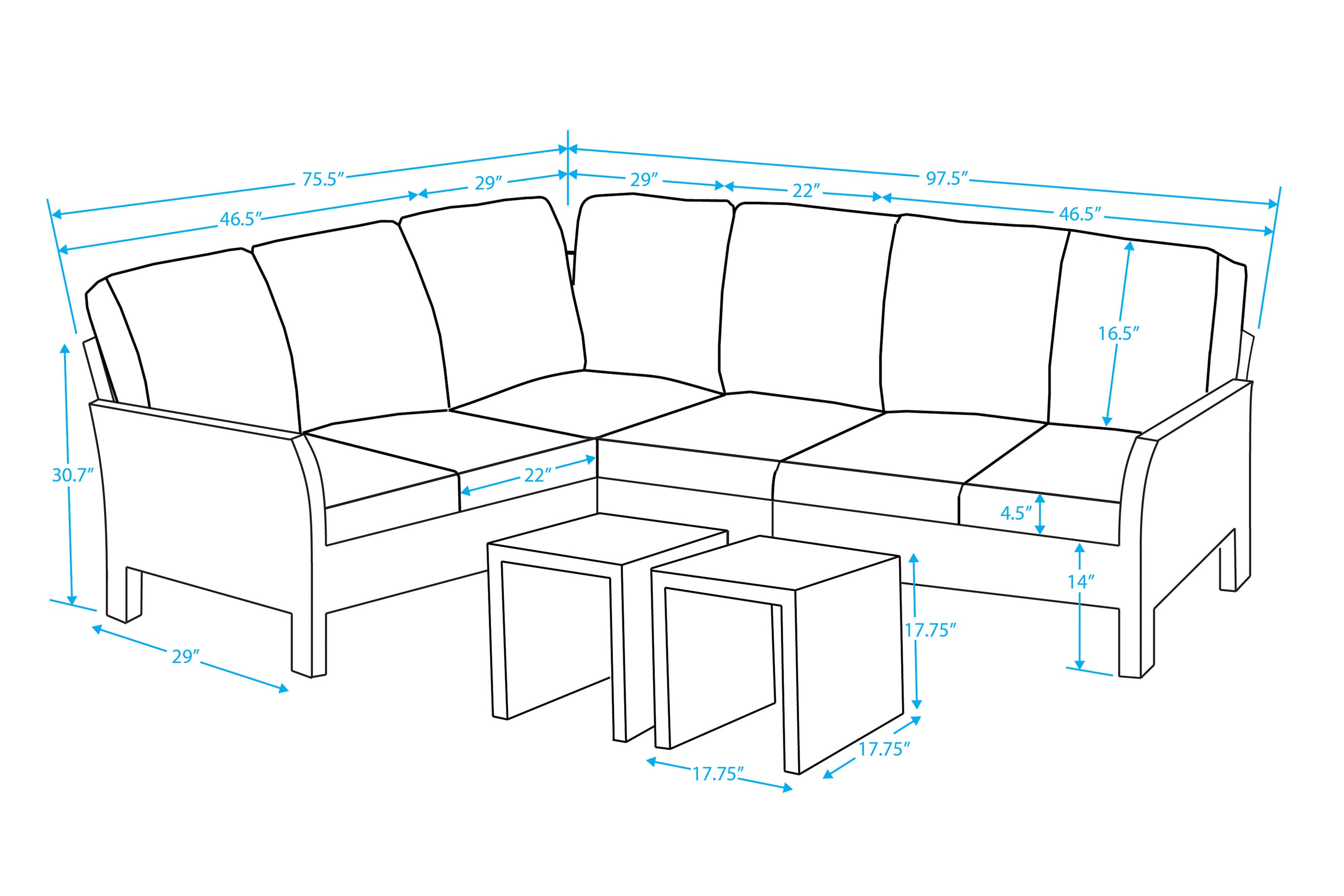 Leisure Made 768943-TAN Patio-Sofas-Daybeds - View #7