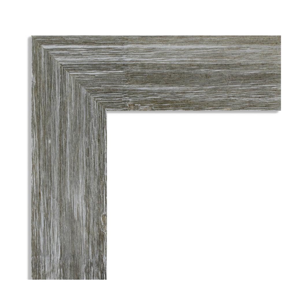 Amanti Art Fencepost Grey Frame Collection 34.62-in W x 16.62-in H ...