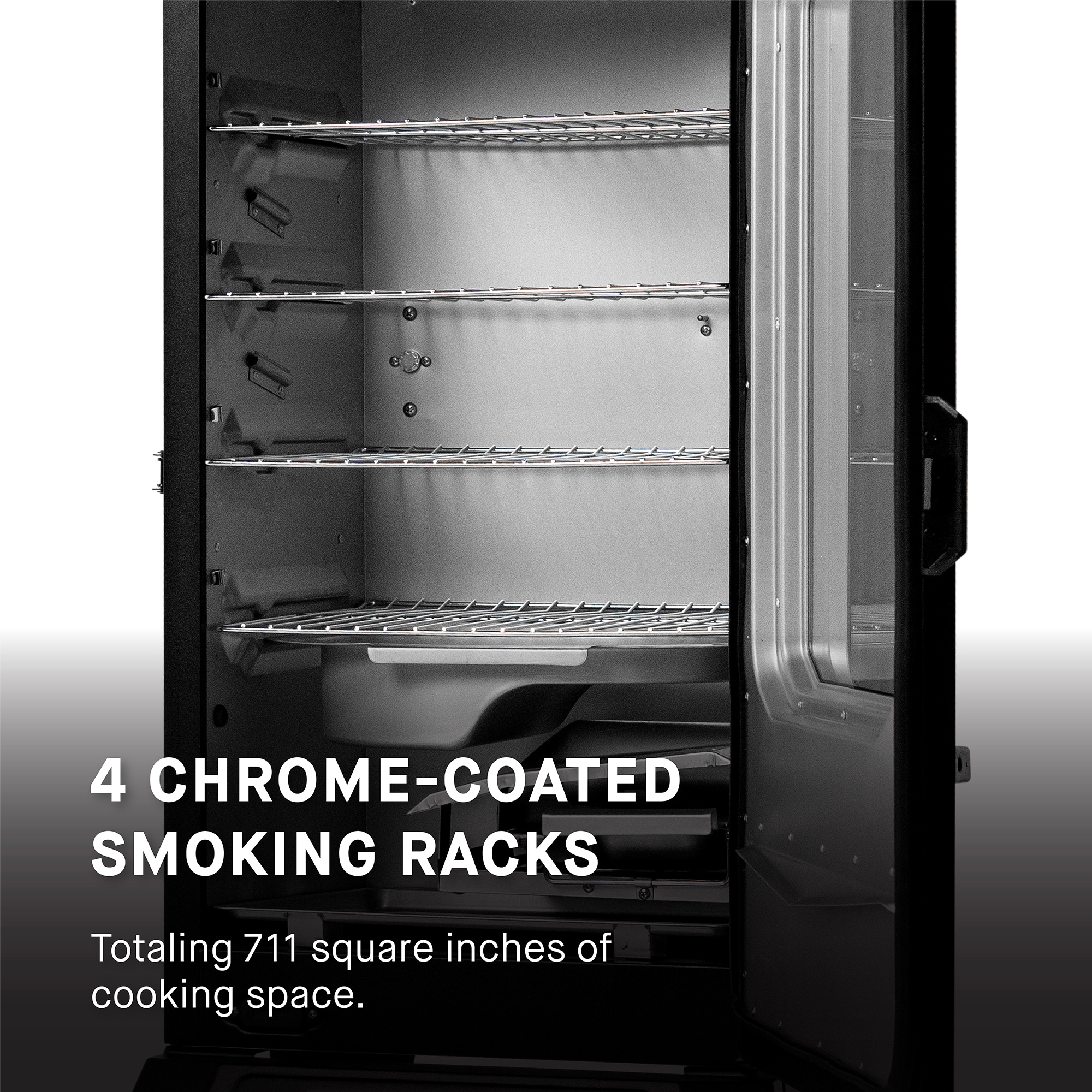 Masterbuilt JMSS 1081.5-Sq in Silver Smart Electric Smoker in the Electric  Smokers department at