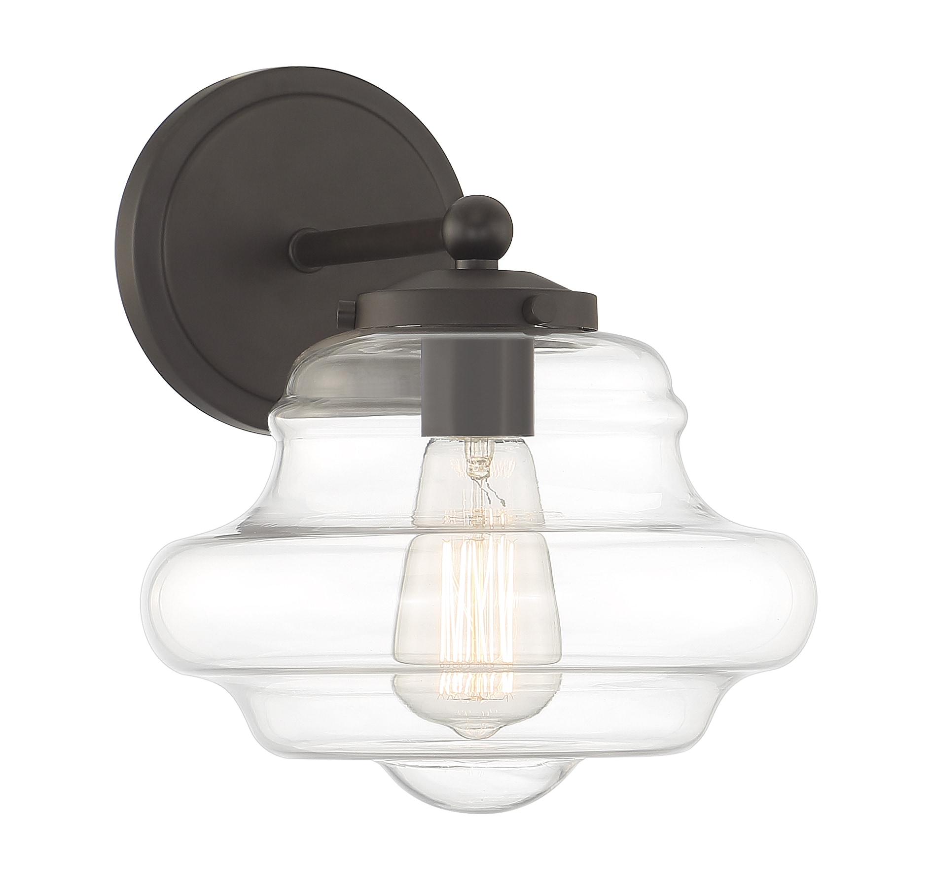 Meridian Lite Trends M90091ORB Meridian 9-in W 1 -Light Brushed Bronze Vintage Wall Sconce