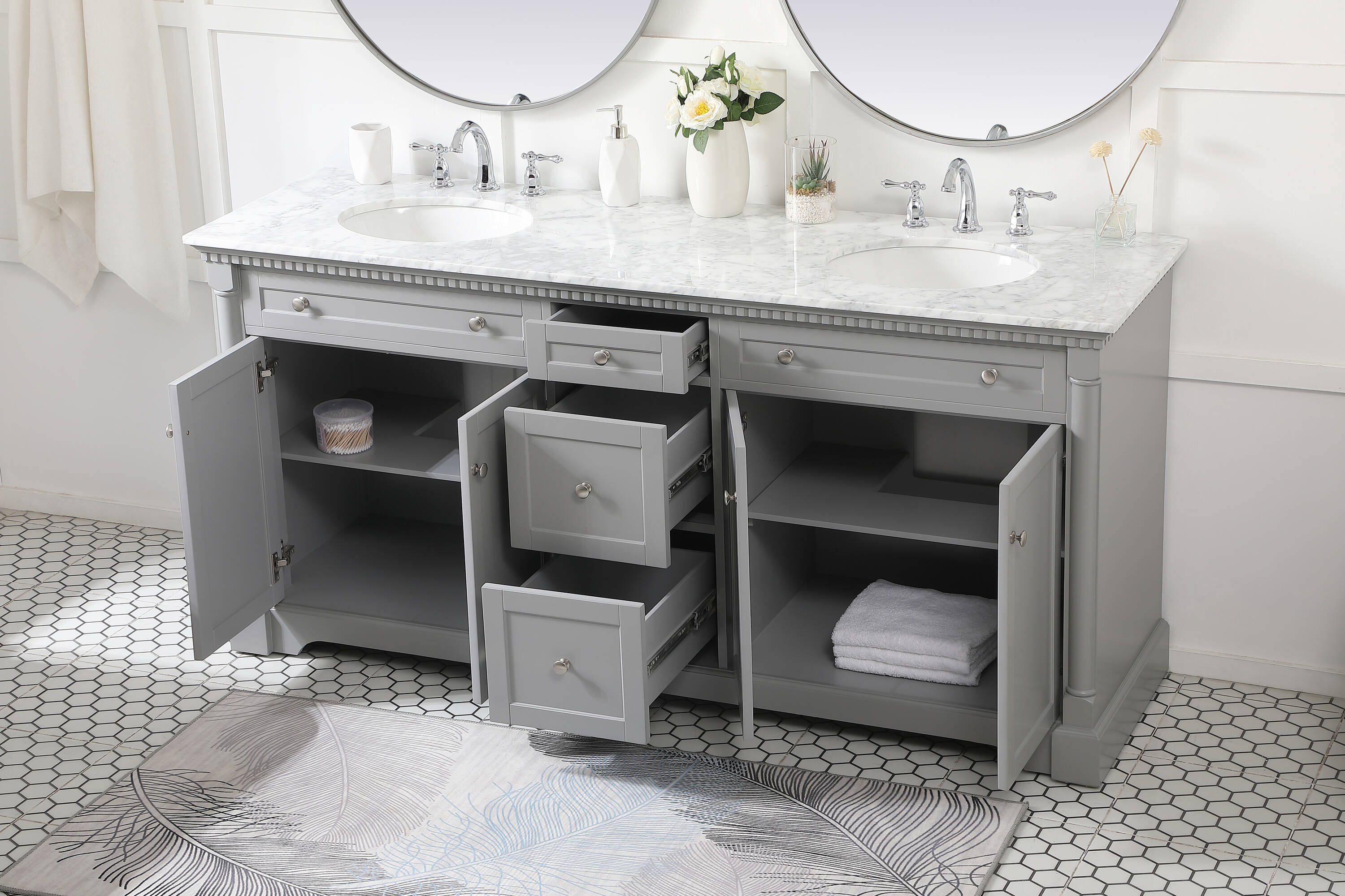 Elegant Decor HF159216DGR Bath-Vanity-Combo - View #3