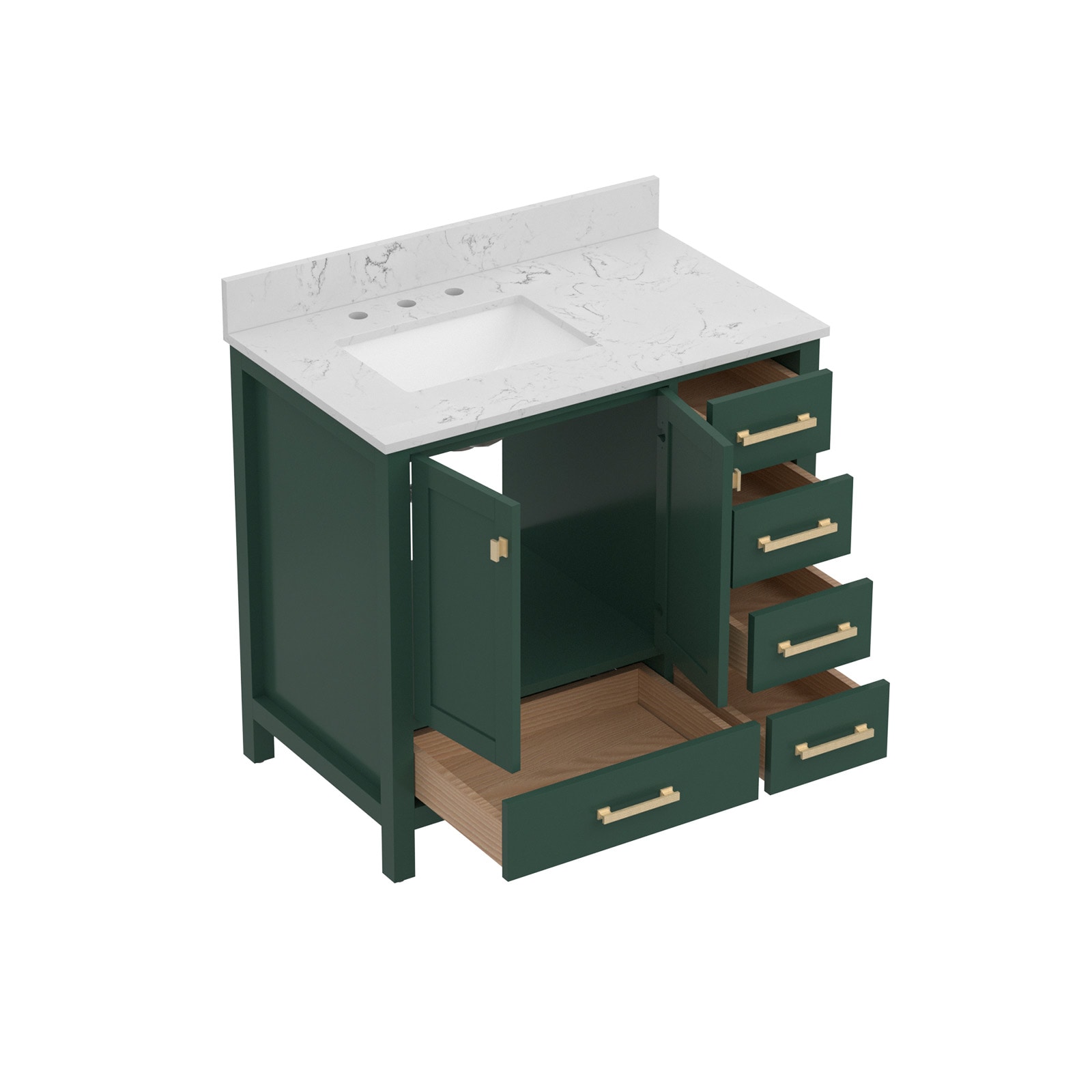 Poinic YUR-VW1A-36GN Bath-Vanity-Combo - View #9