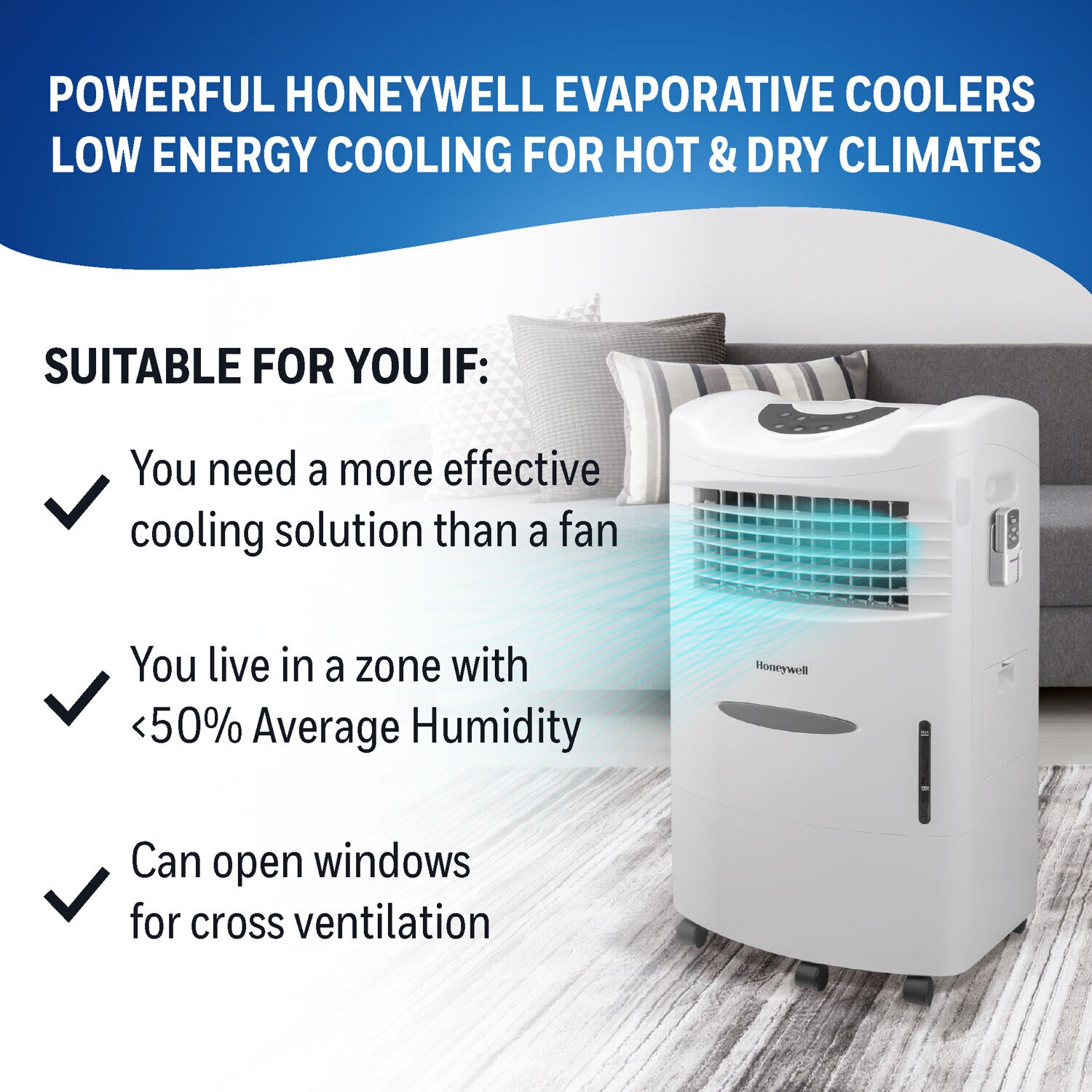 Honeywell CL201AEWW Evaporative-Cooler - View #3