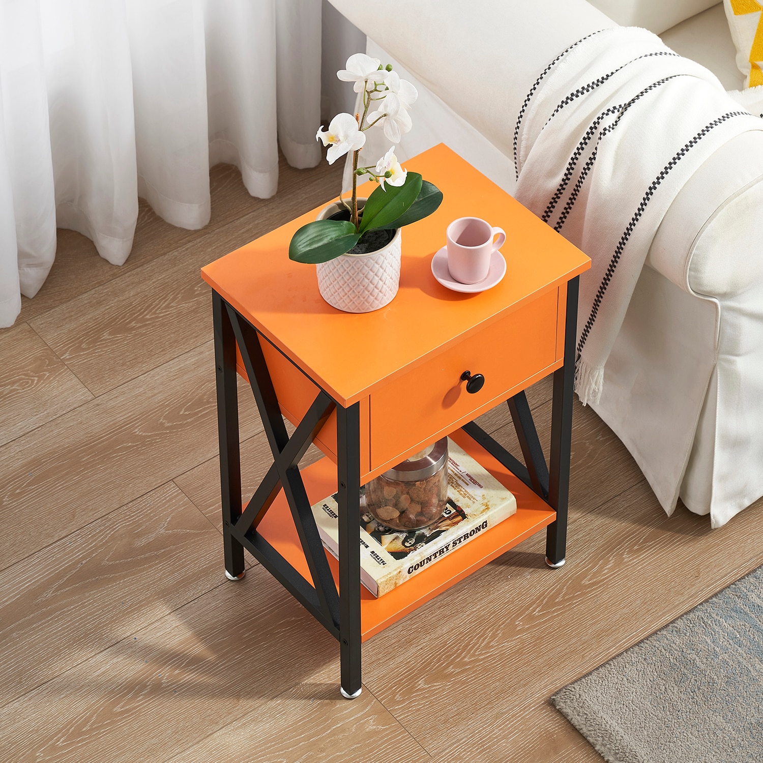 Vecelo LOE-DC-NS01-OGE nightstands - View #6