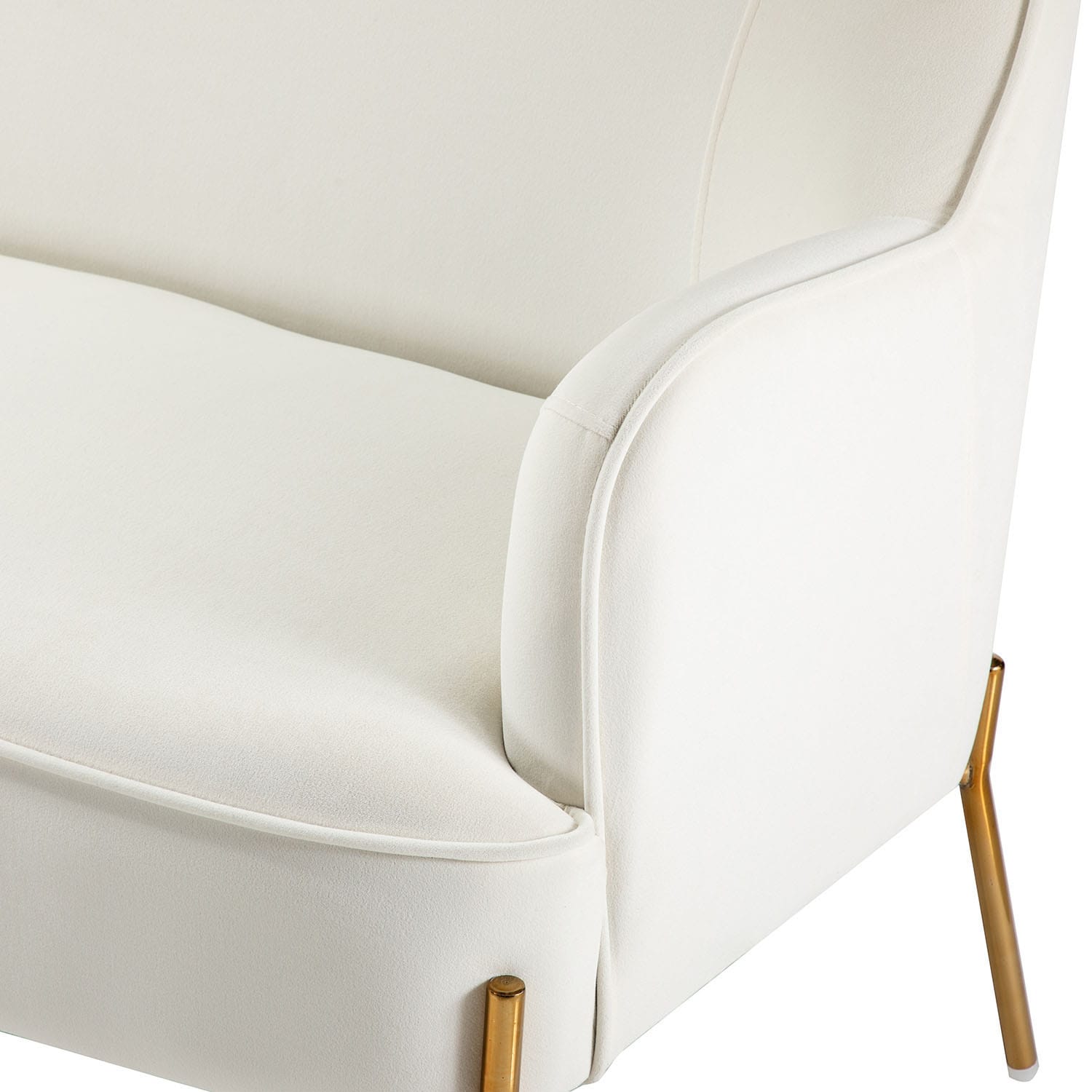 14 Karat Home SFDT0127-IVORY Sofas-Loveseats - View #4