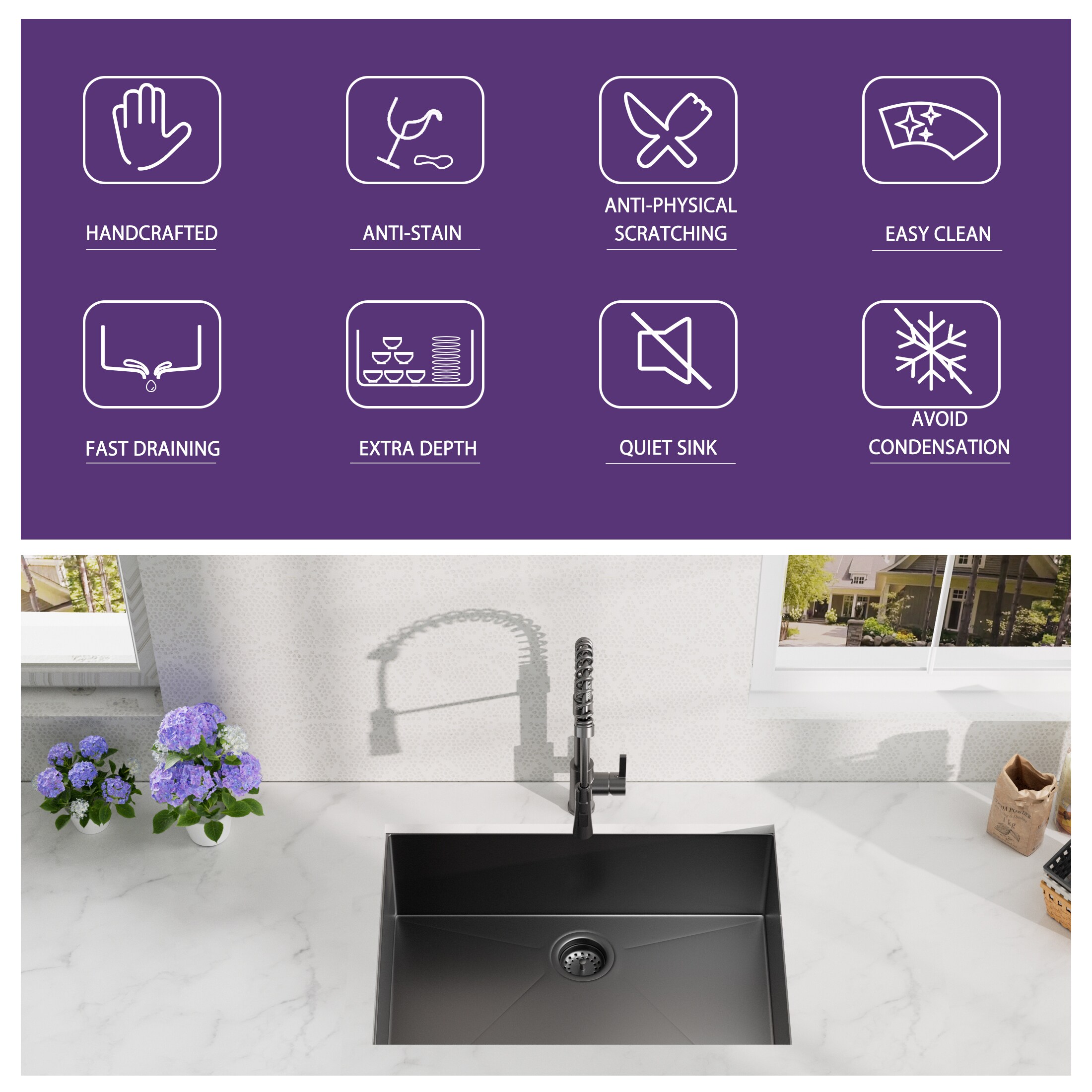 LUXEYARD DS-X-227-SINK04 Kitchen-Sinks - View #6