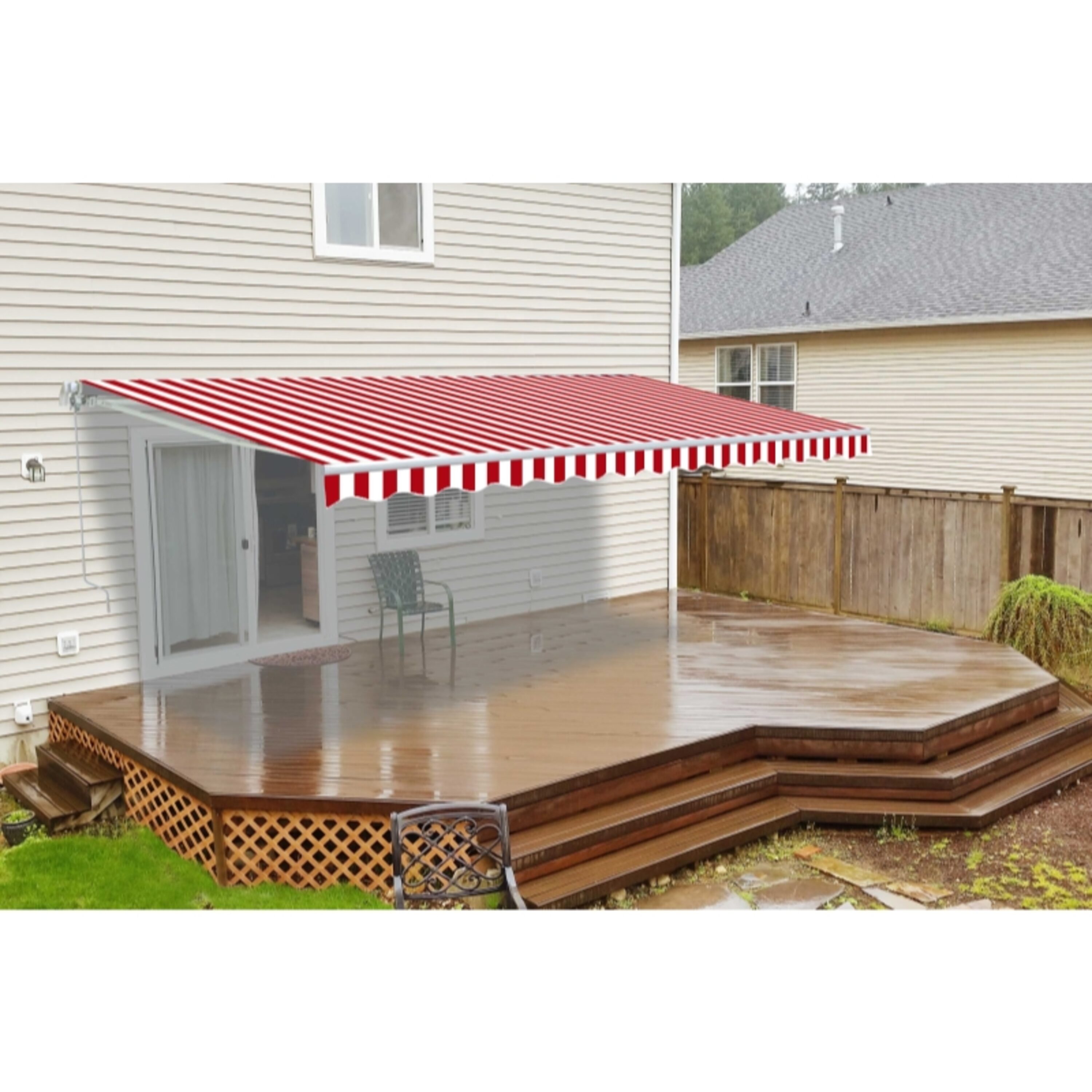 ALEKO FAB16X10REDWT05-LO Awning-Accessories - View #2