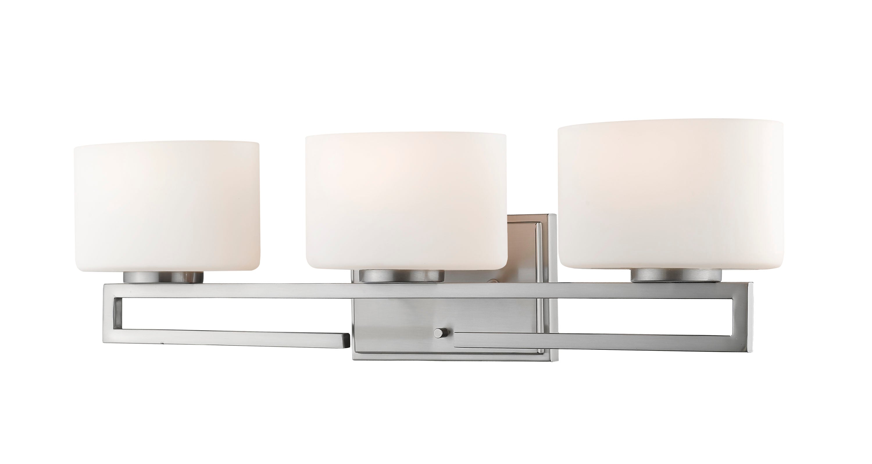 Z-Lite 335-3V-BN-LED Privet 24.5-in 3-Light Brushed Nickel LED Transitional Vanity Light