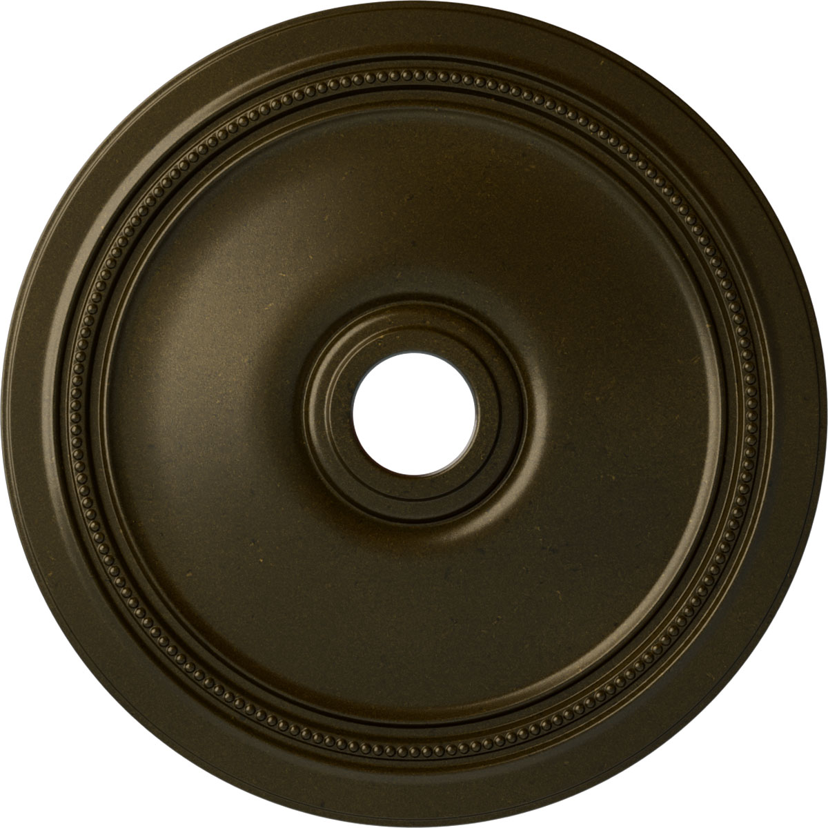 Ekena Millwork CM24DIGGS Diane 24-in W x 24-in L Painted Green Gold Polyurethane Whole Ceiling Medallion