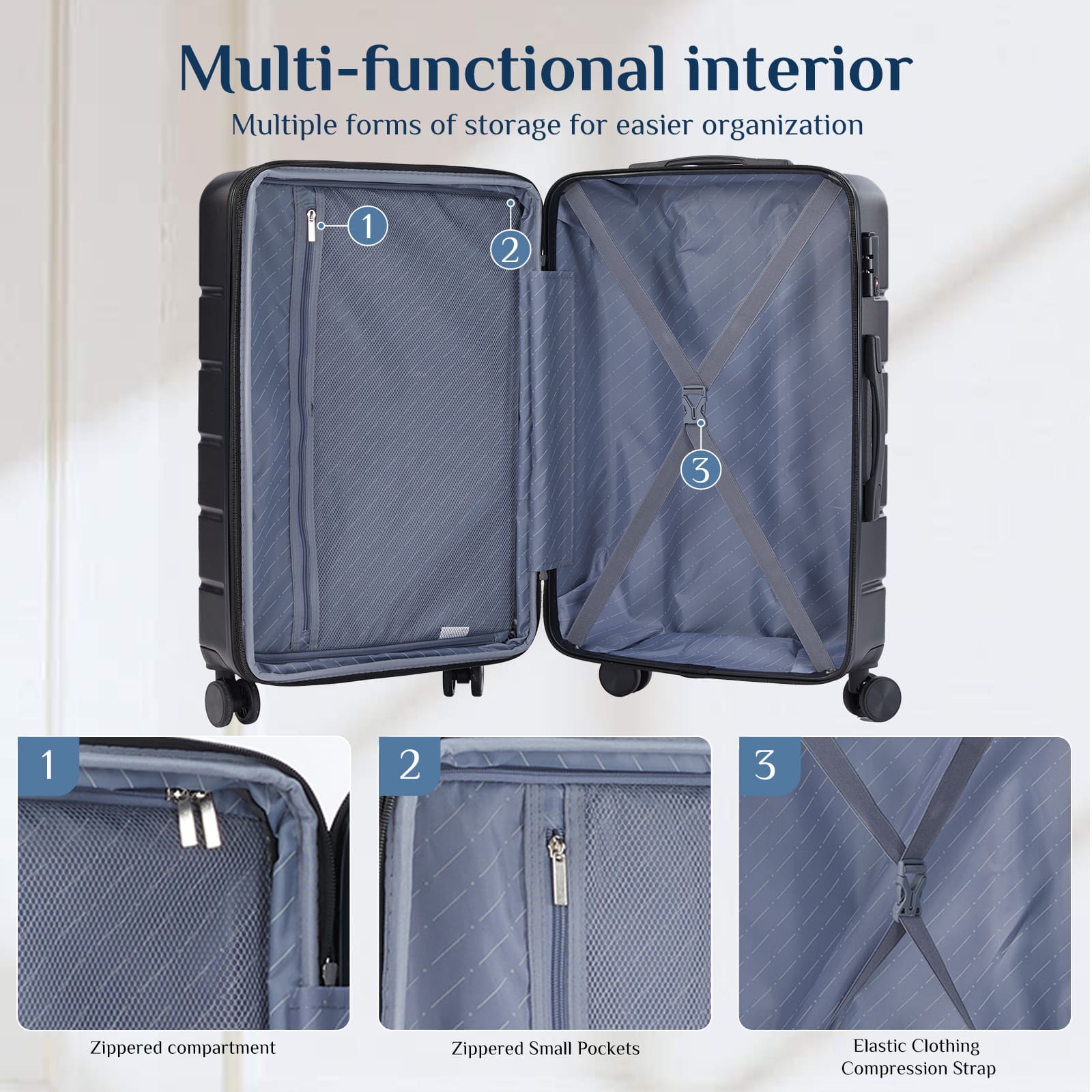Sweetcrispy L-XLX-20IN-BK Luggage-And-Luggage-Sets - View #6