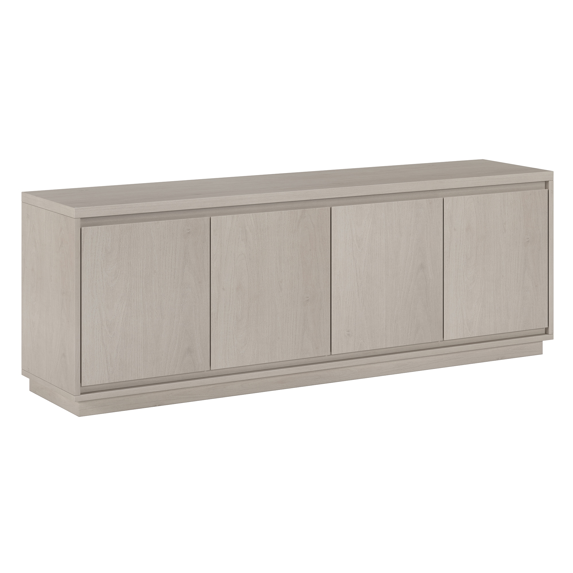 Hailey Home Presque Modern Contemporary Alder White Tv Stand