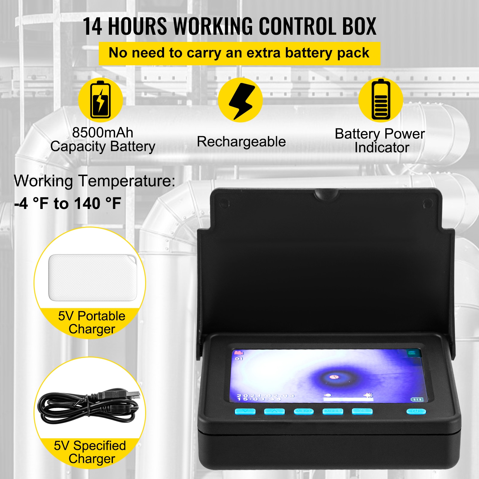 VEVOR GDKSYCM-4.3203XT5V0 Inspection-Cameras - View #6
