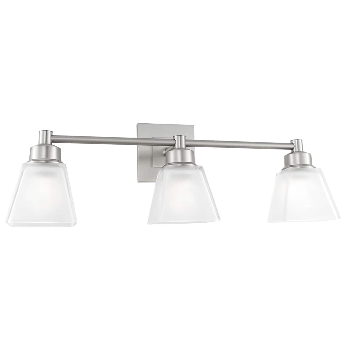 Norwell Lighting Matthew 22-in 3-Light Brushed Nickel Transitional ...