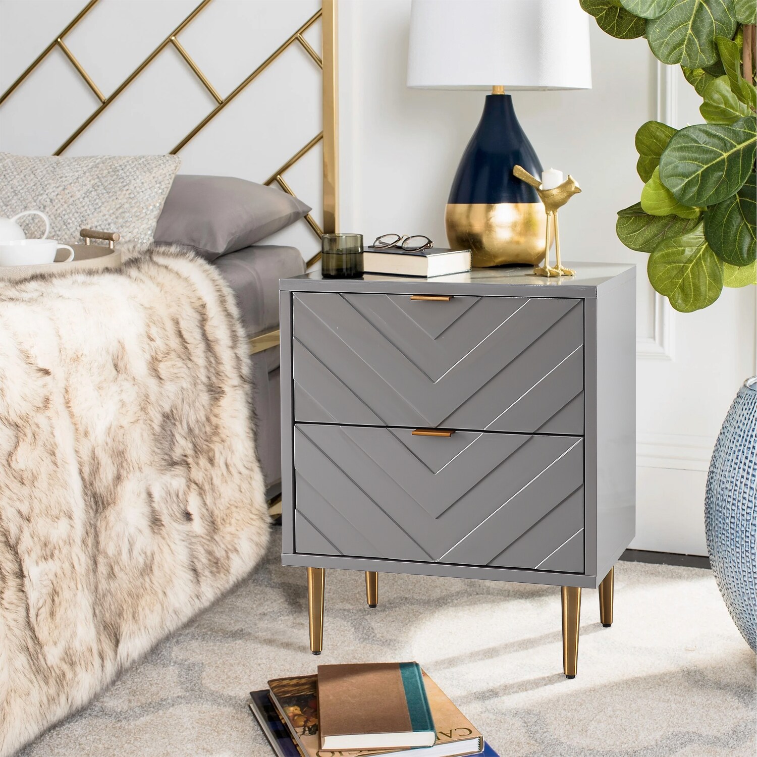 CASAINC WF-BEC-1472P-GY nightstands - View #2