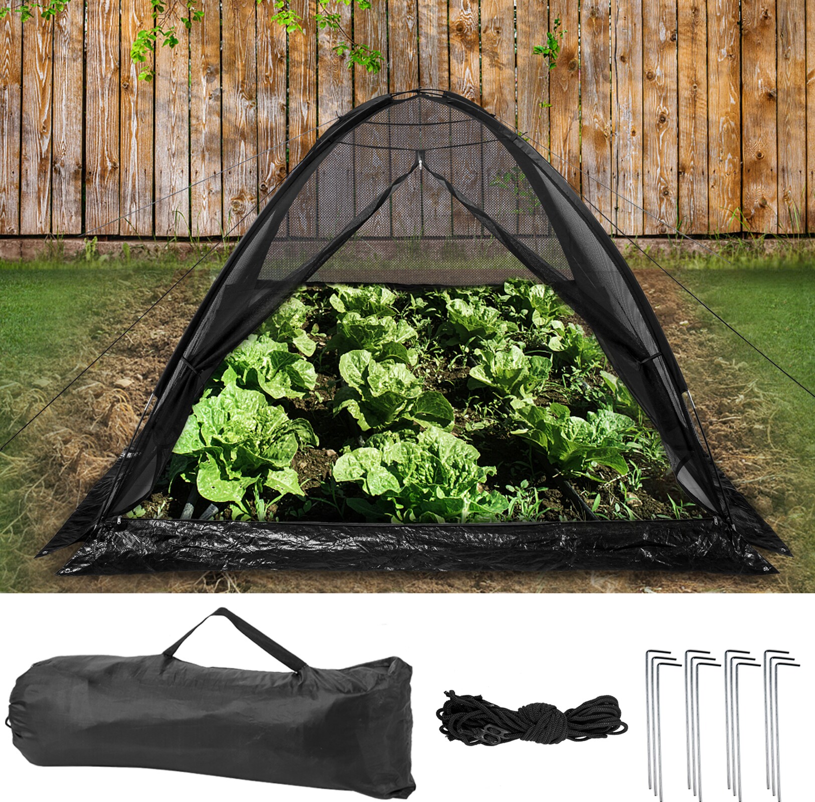 VEVOR 10 x 14 ft Garden Pond Cover Black Pond Net in the Pond