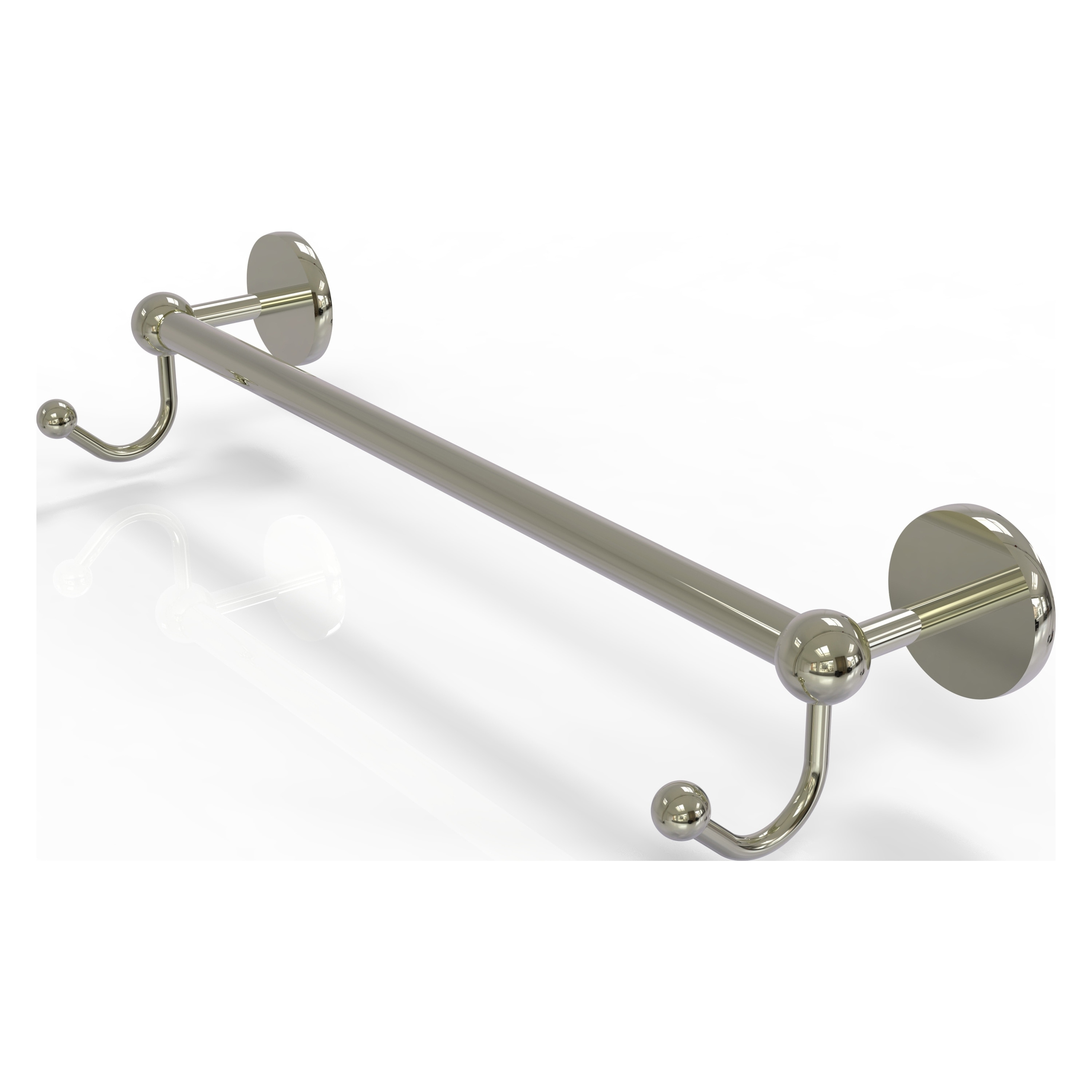 Allied Brass P1000-41-30-HK-PNI Prestige Skyline 30-in Polished Nickel Wall mount Single Towel Bar