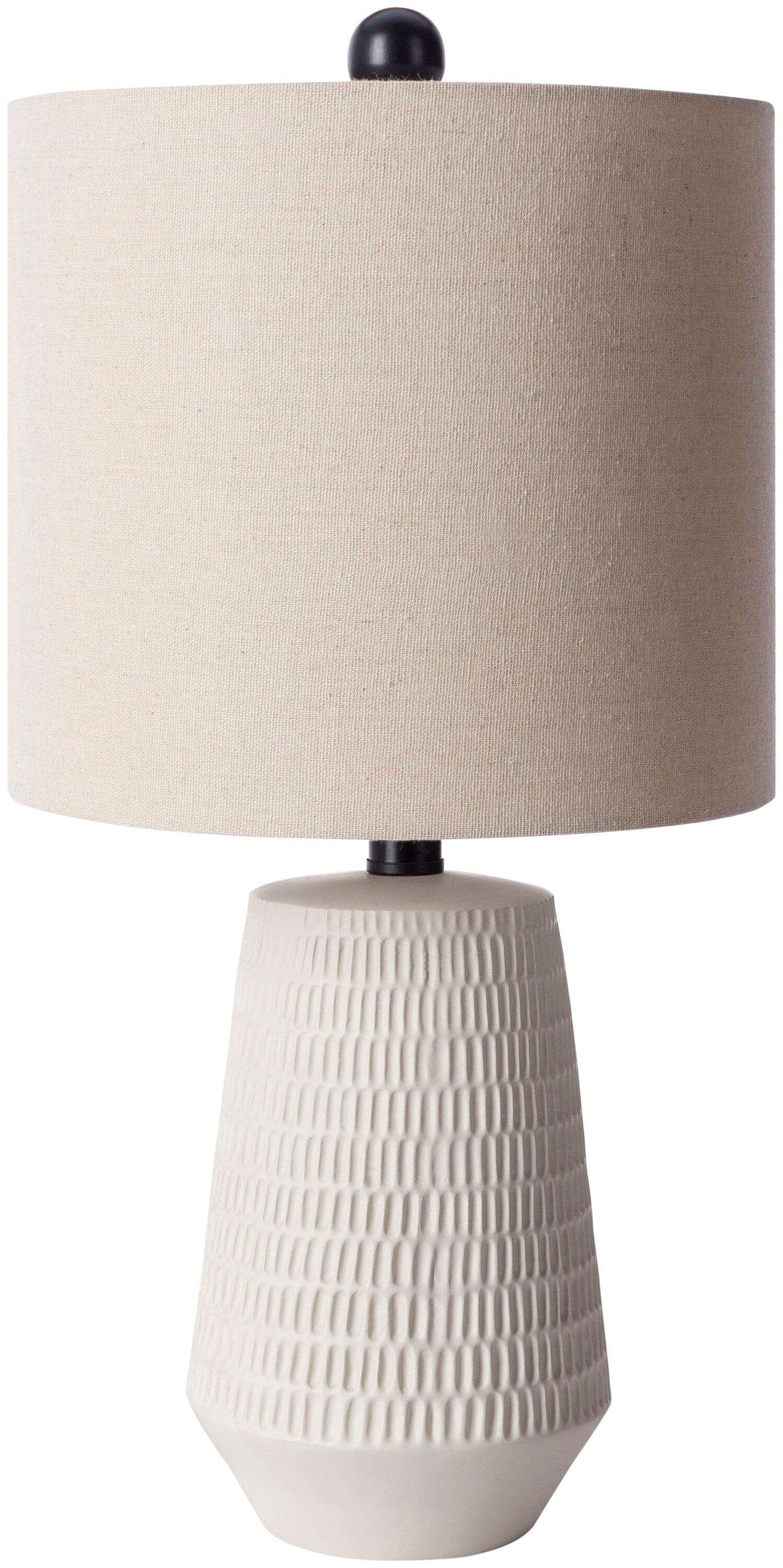 Livabliss LPZ-001 Leipzig 16.12-in Cream On/Off switch Table Lamp with Linen Shade