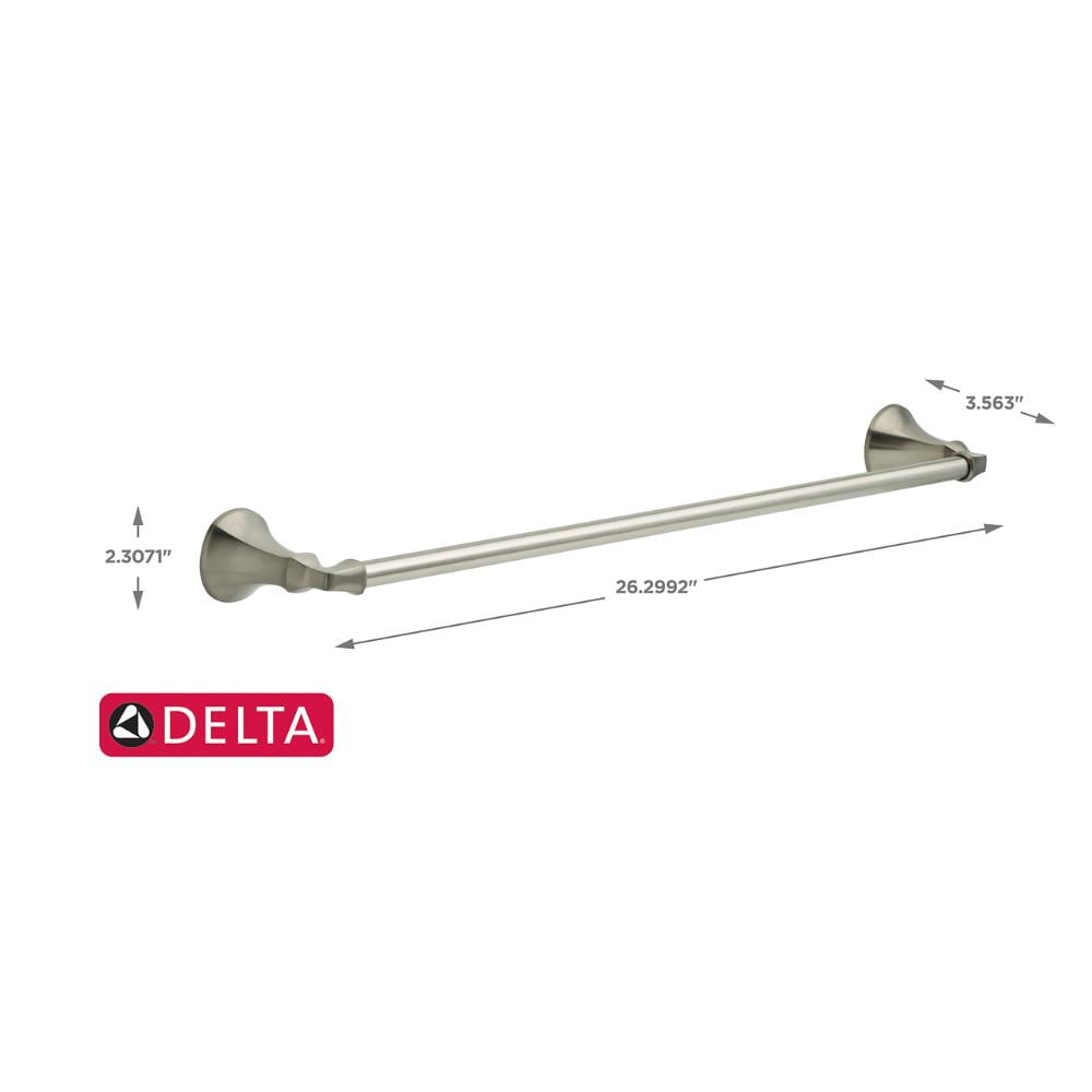 Delta Ashlyn 24 In Brilliance Stainless Steel Wall Mount Single Towel   10421983 