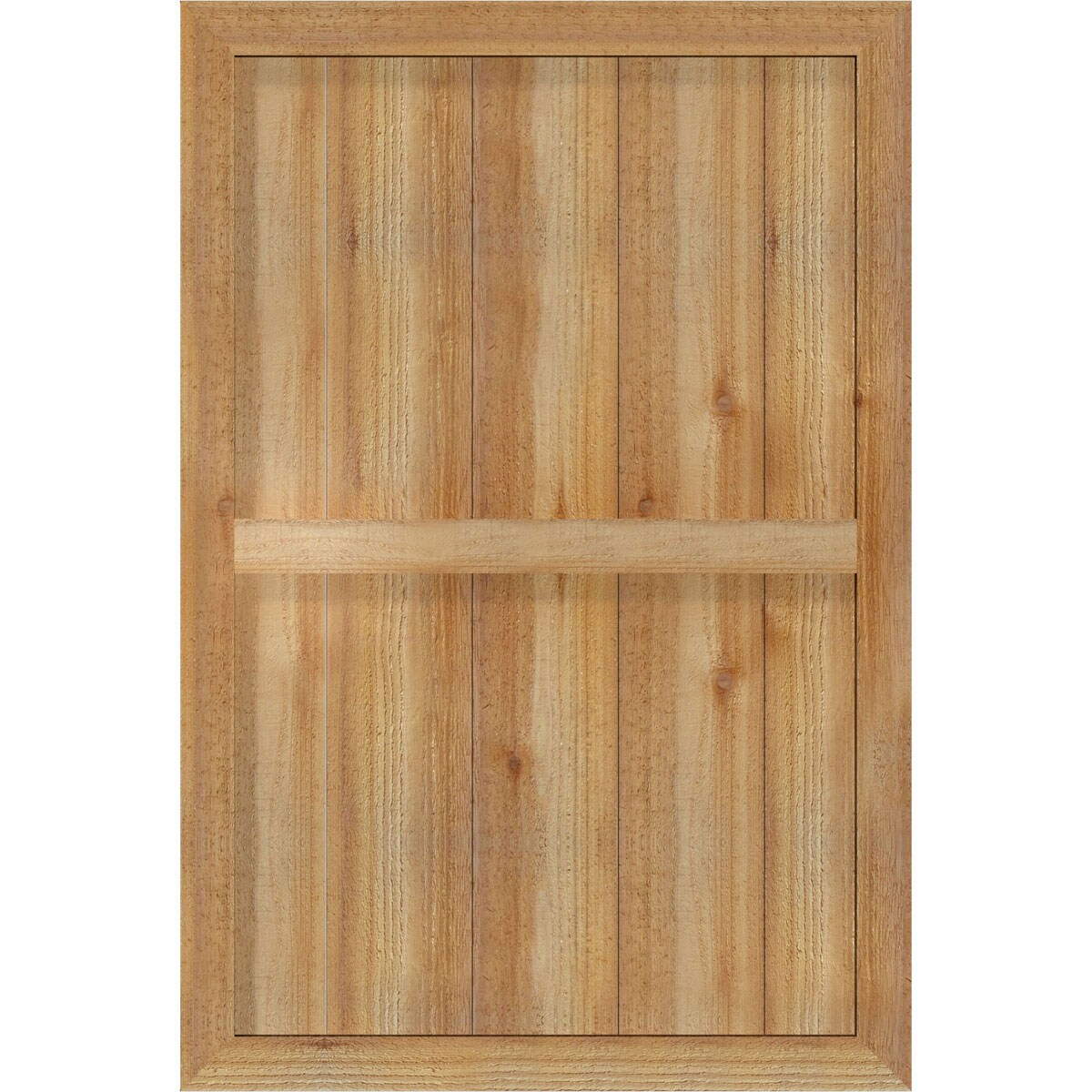 Ekena Millwork RBF06S26X040RWR 26.875-in W x 40-in H Unfinished Paintable/Stainable Board and batten Framed Wood Exterior Shutters ( 2 -Pack )