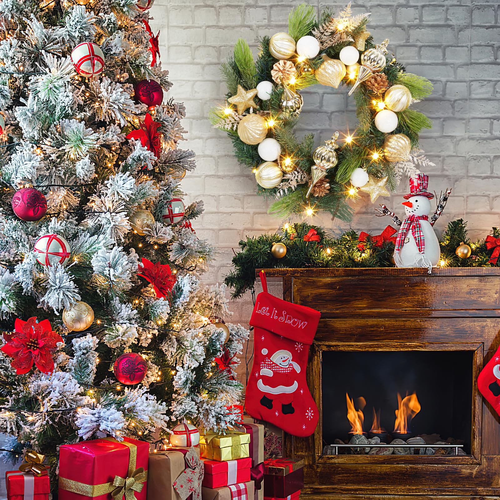 Garvee LHL-PHO-0Z3DKCVU Artificial-Christmas-Wreaths - View #9