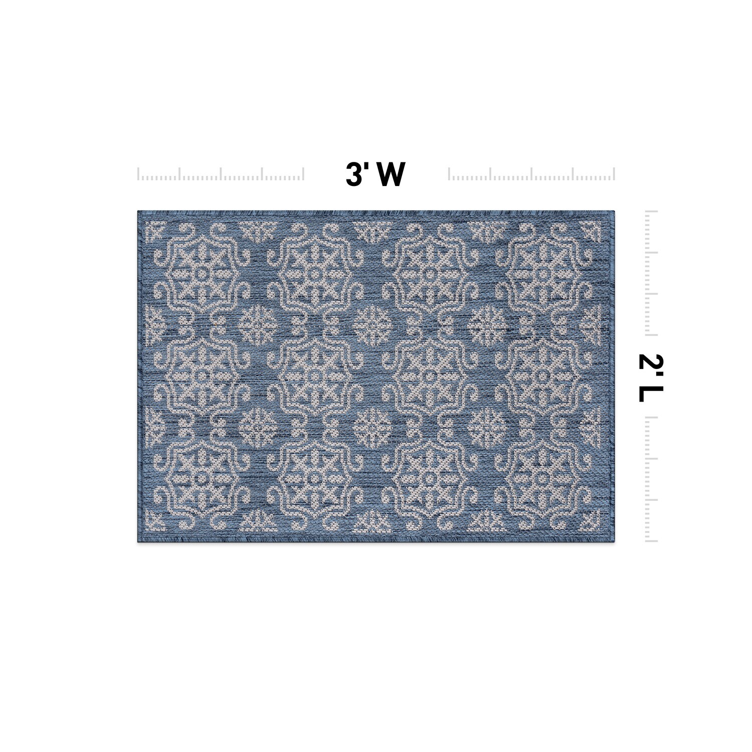 World Rug Gallery 119BLUE2X3 rugs - View #3