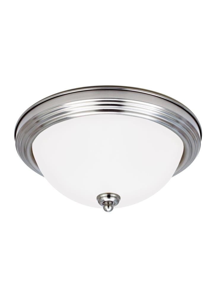 Geary 12.5" Brushed Nickel Energy Star Flush Mount Light