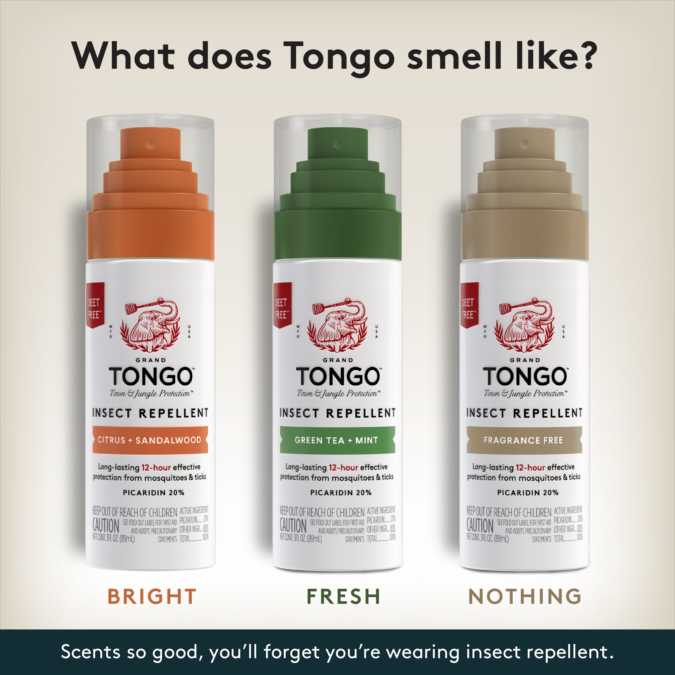Grand Tongo 3 Fluid ounce(s) Insect Repellent 3 oz, 4-pack Fragrance ...