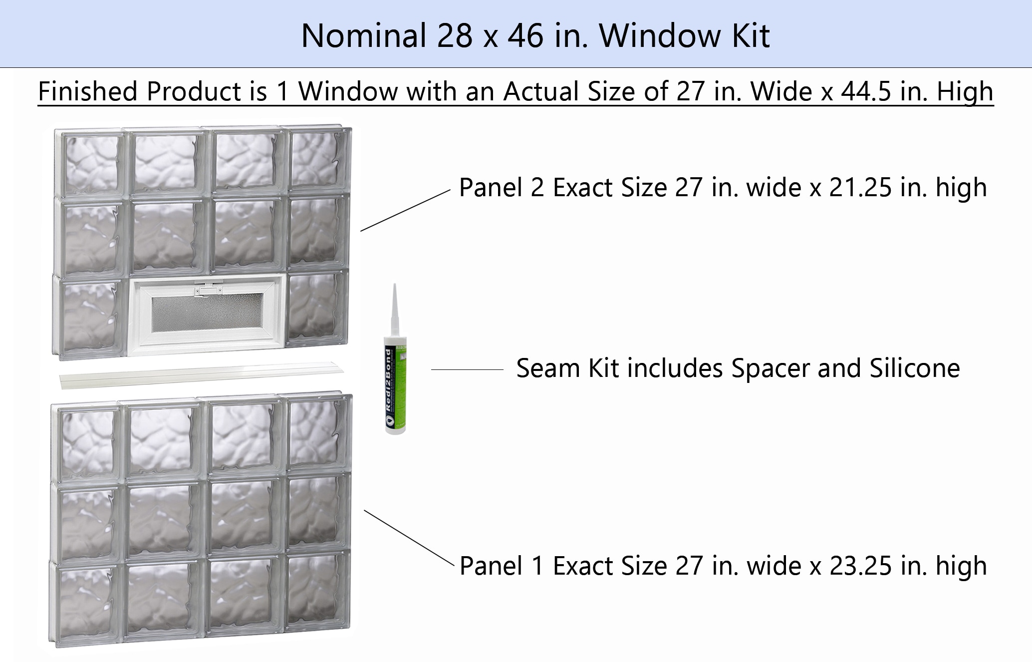 REDI2SET V2846DC Glass-Block-Windows - View #2