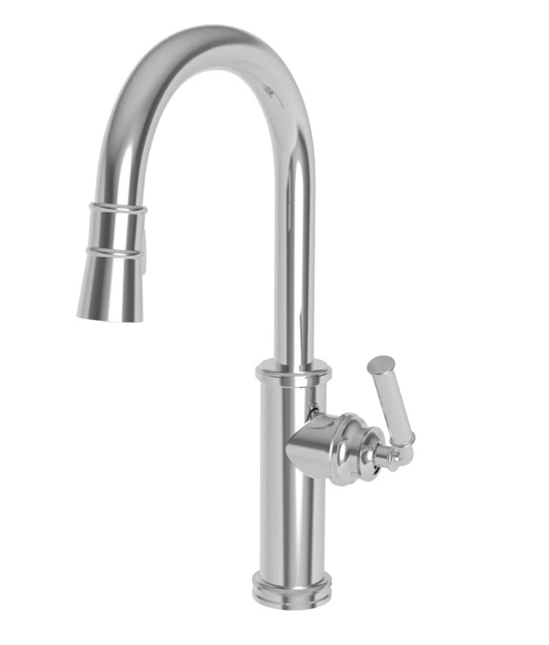 Newport Brass Polished Chrome Single Handle Swivel Kitchen Faucet at ...